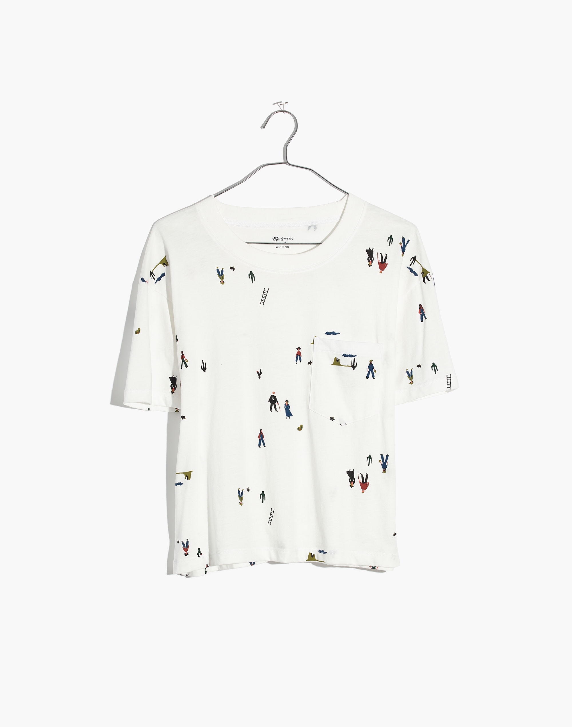 Easy Crop Tee in El Rancho Print