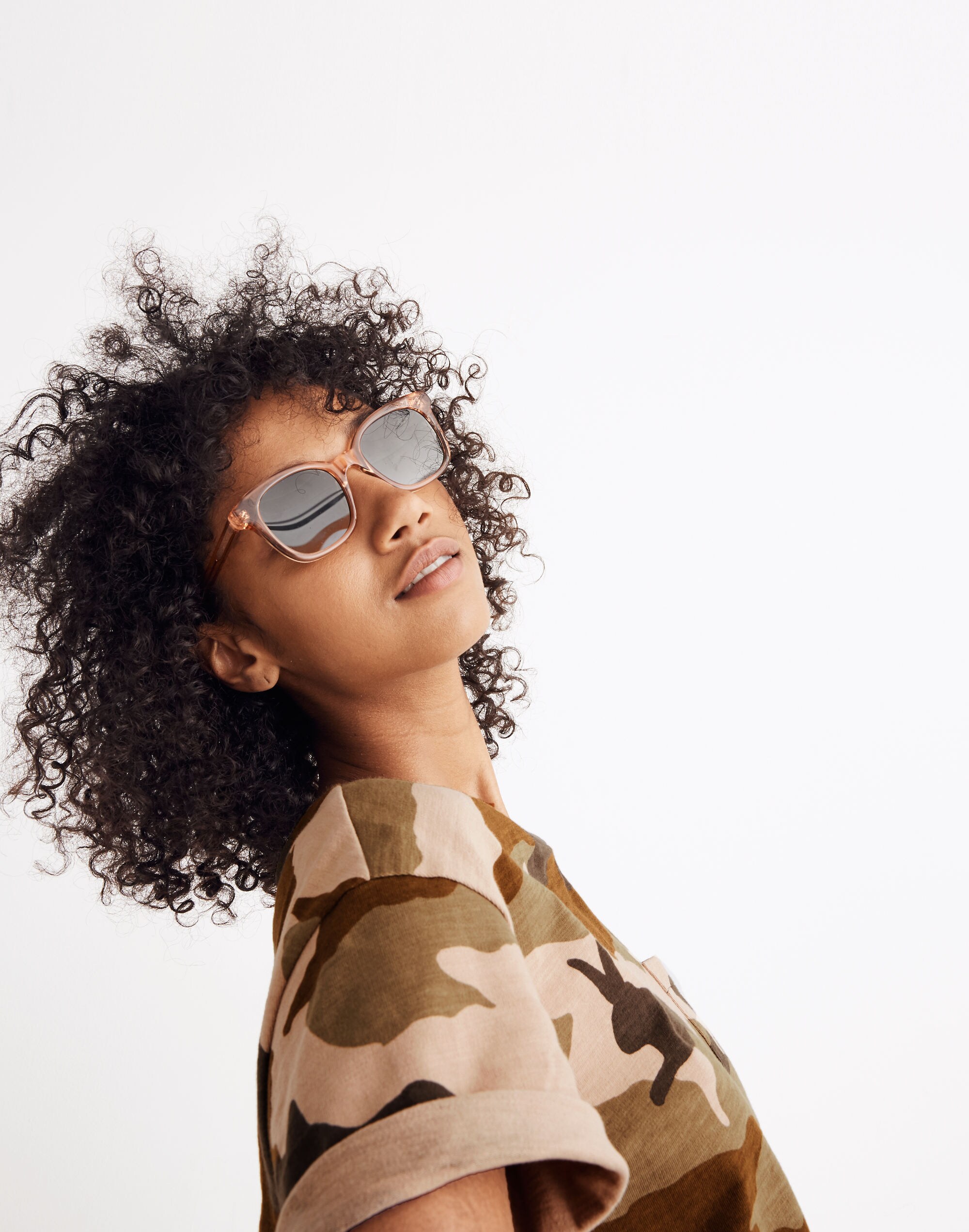 Easy Crop Tee in Cottontail Camo