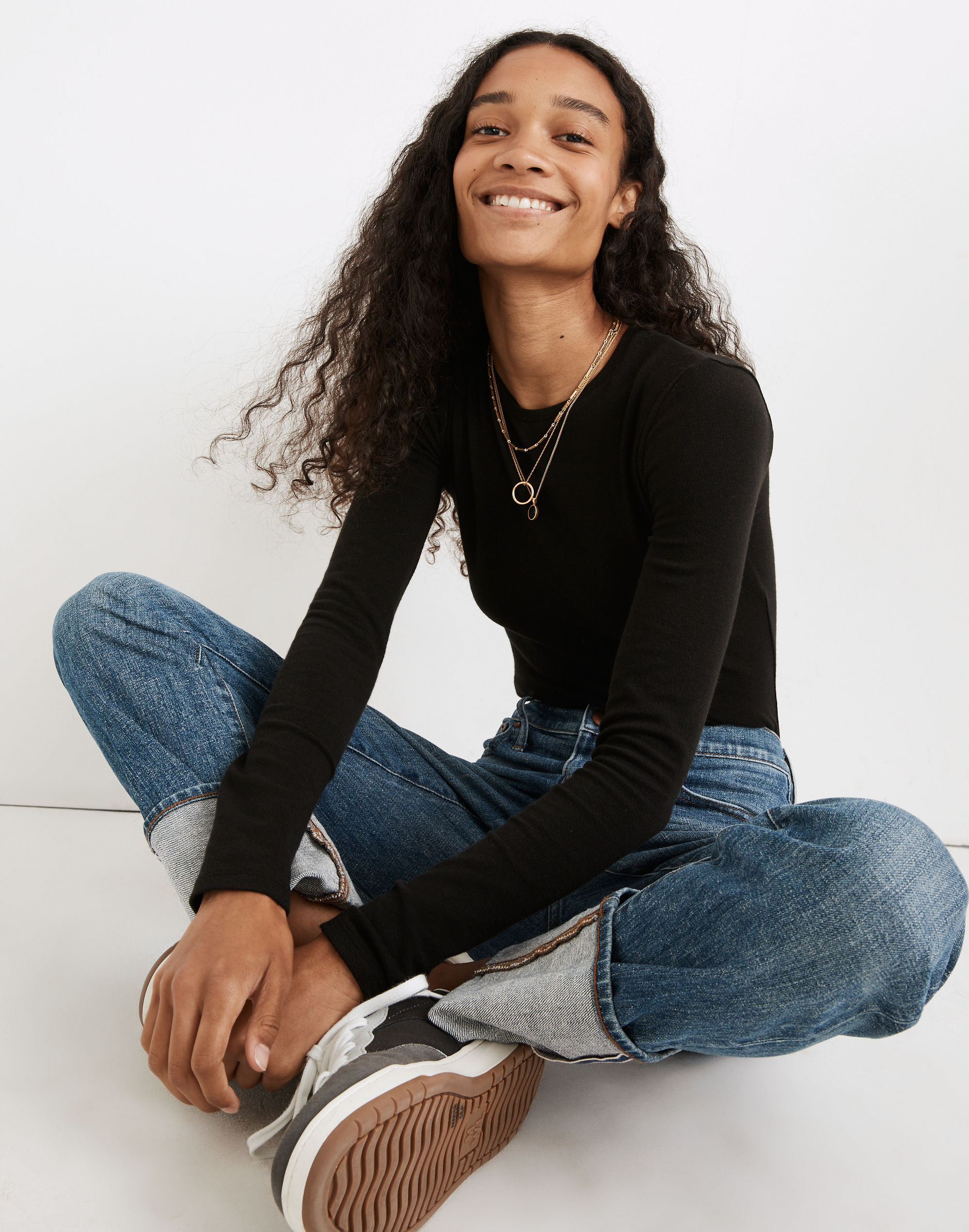 Crewneck Thong Bodysuit