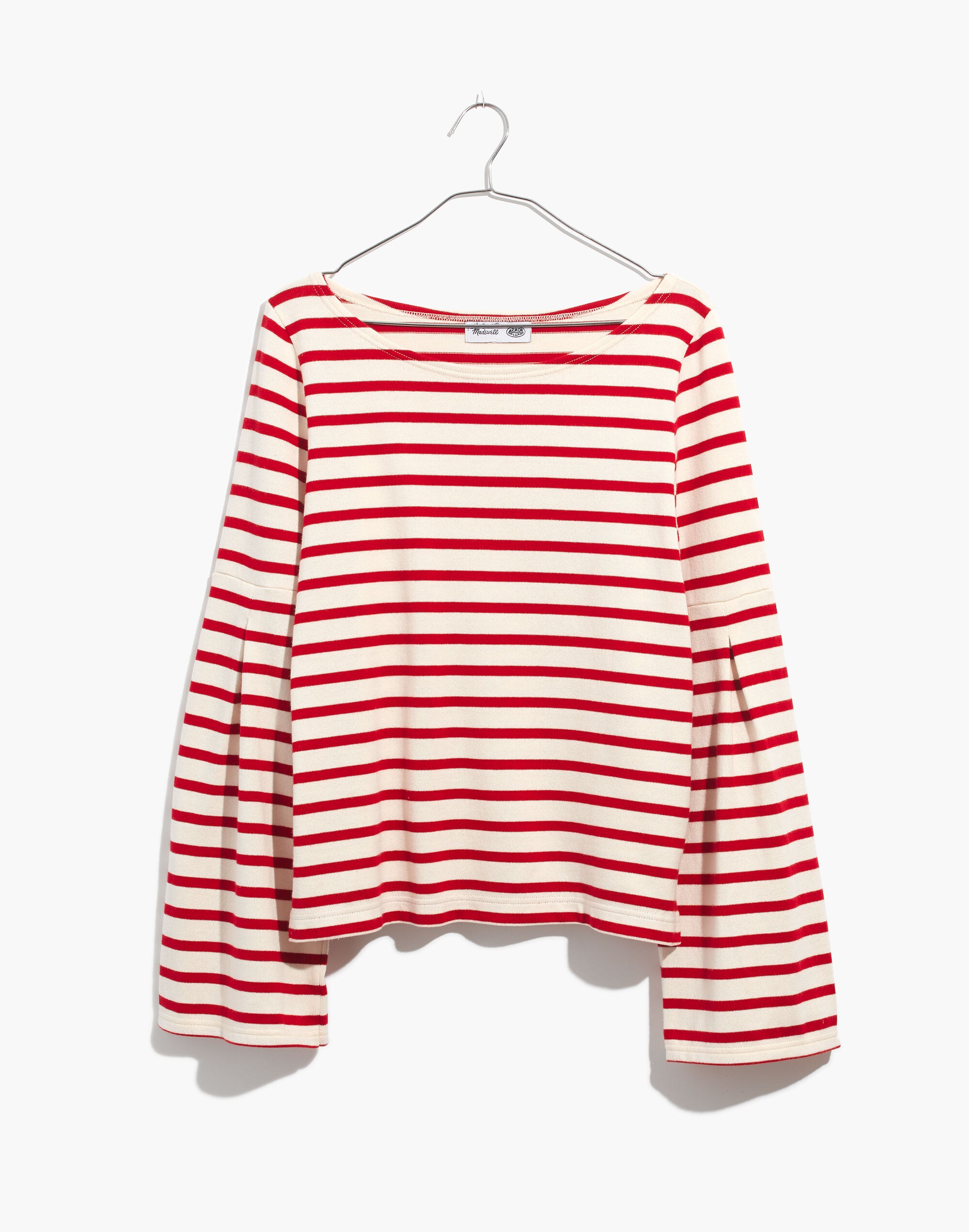 Madewell x Armor-Lux&reg; Flare-Sleeve Striped Top