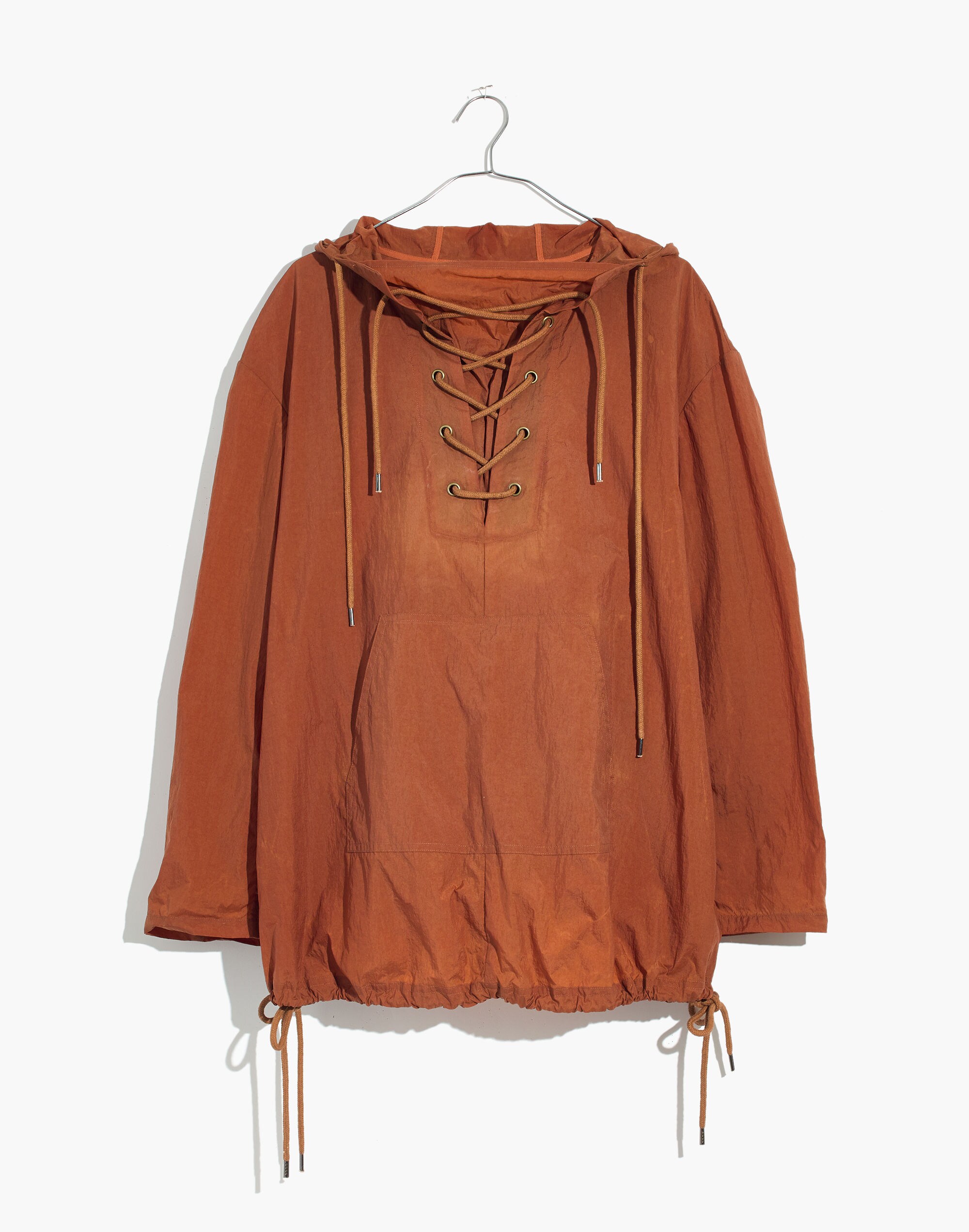 Lace-Up Popover Jacket