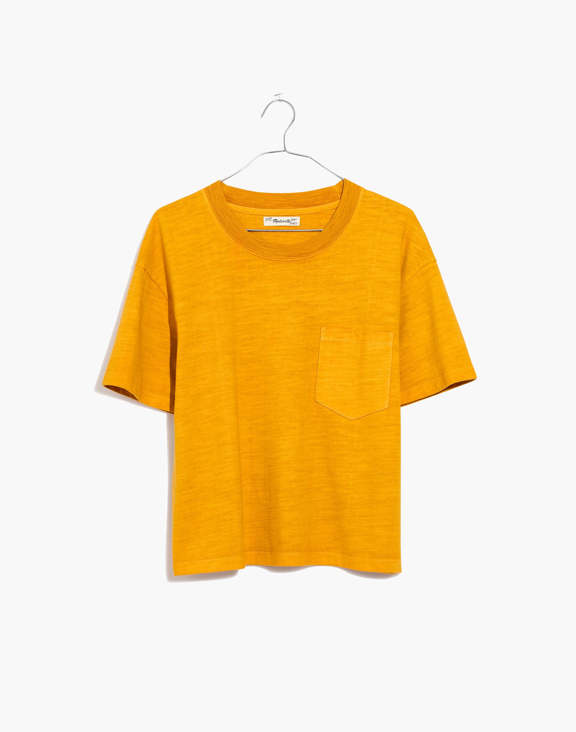 Garment-Dyed Easy Crop Tee