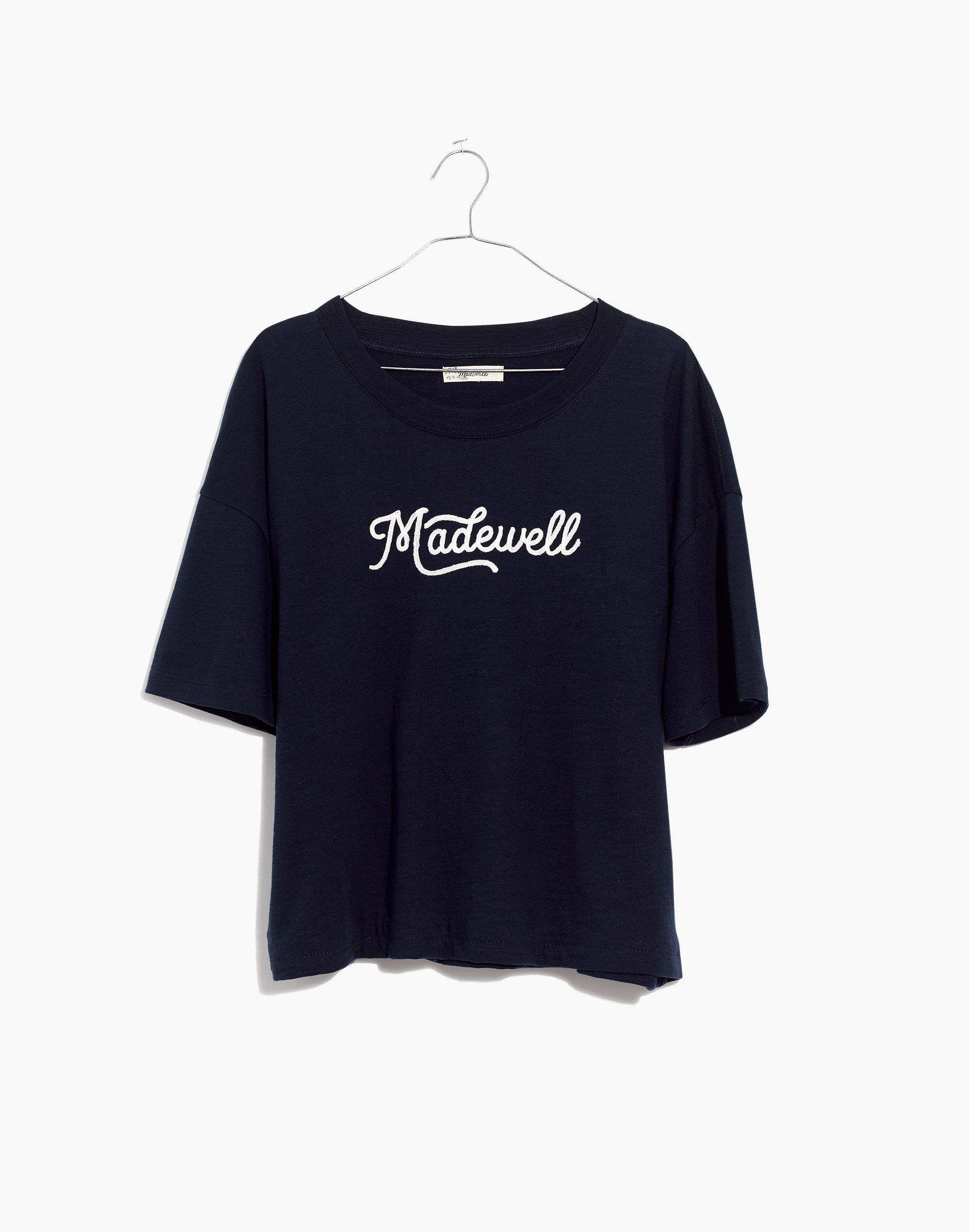 Embroidered Madewell Easy Crop Tee