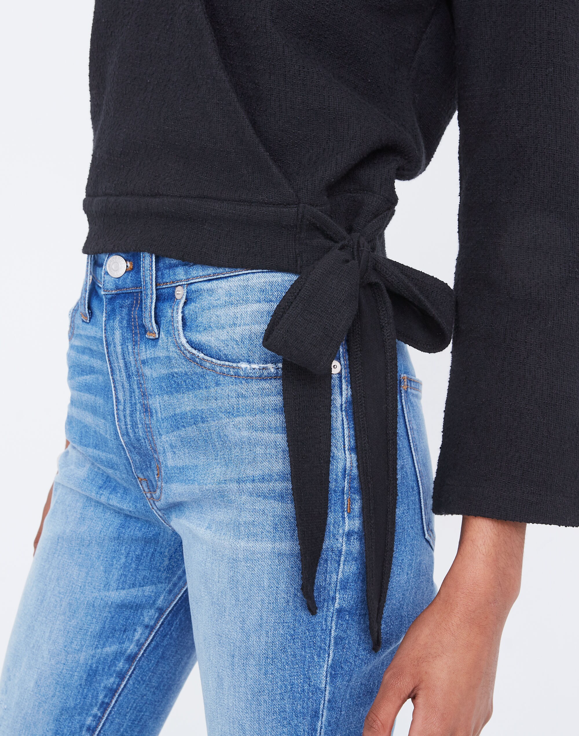 Texture &amp; Thread Wrap Top