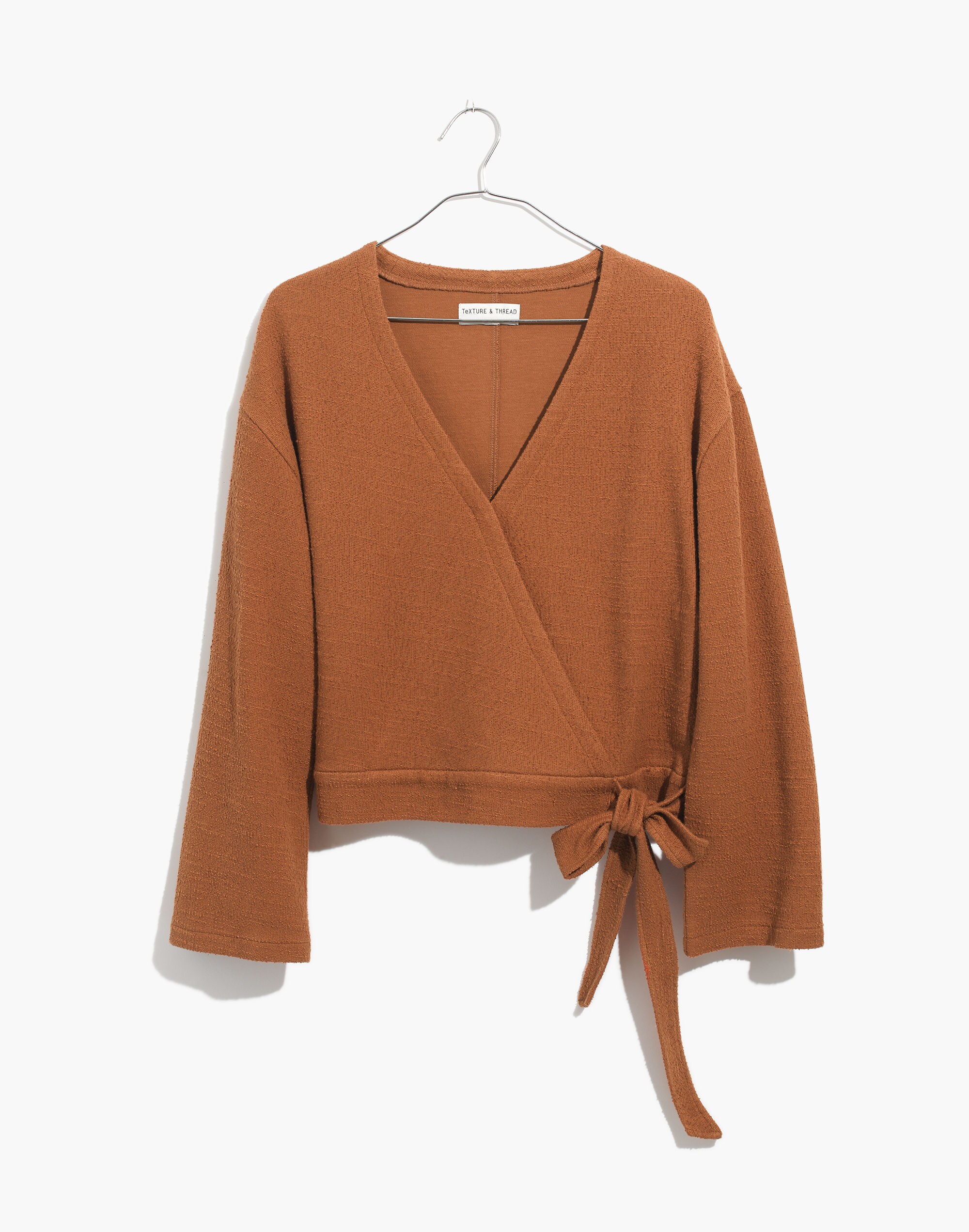 Texture &amp; Thread Wrap Top