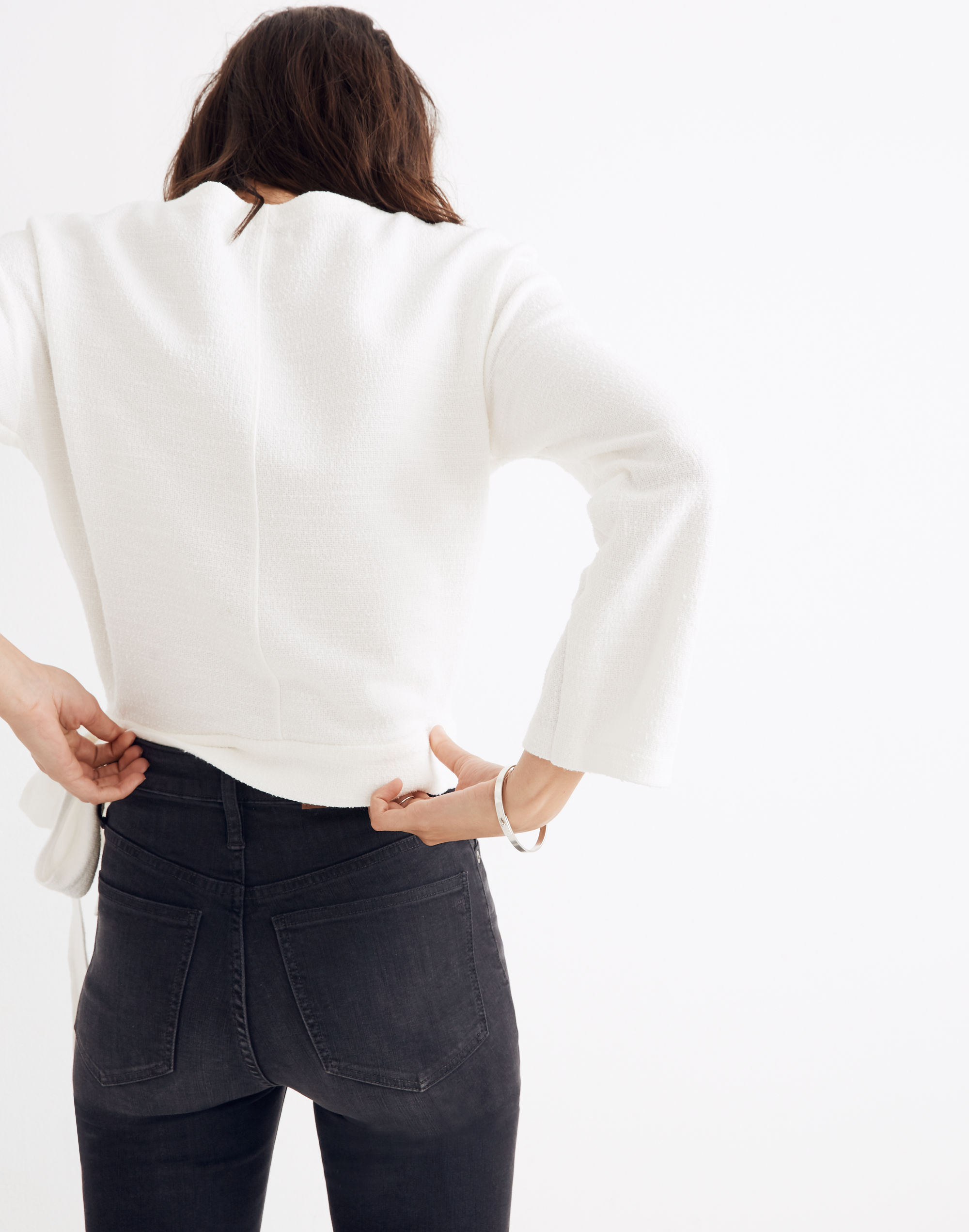 Texture &amp; Thread Wrap Top