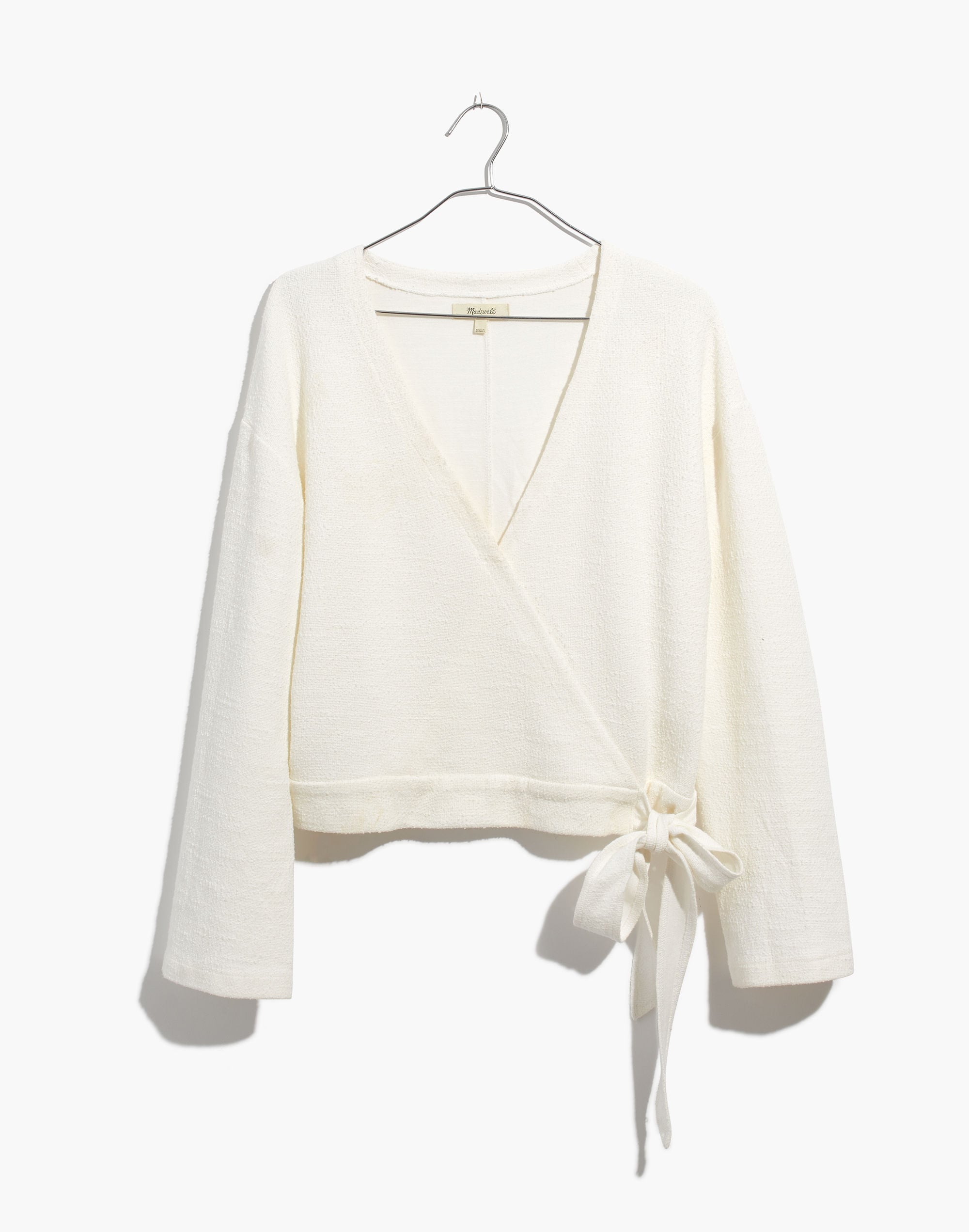 Texture &amp; Thread Wrap Top