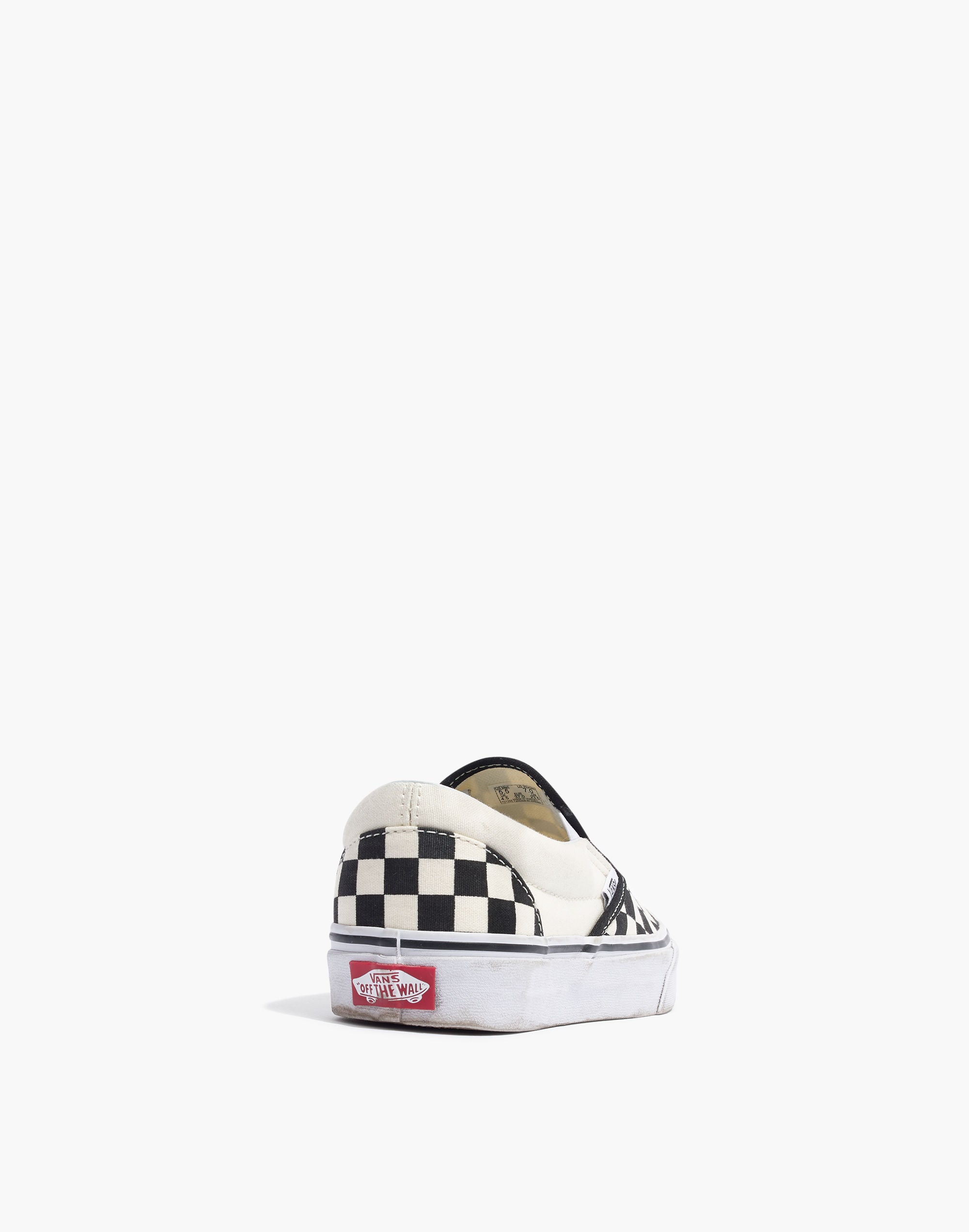 Vans&reg; Unisex Classic Slip-On Sneakers in Black Checkerboard