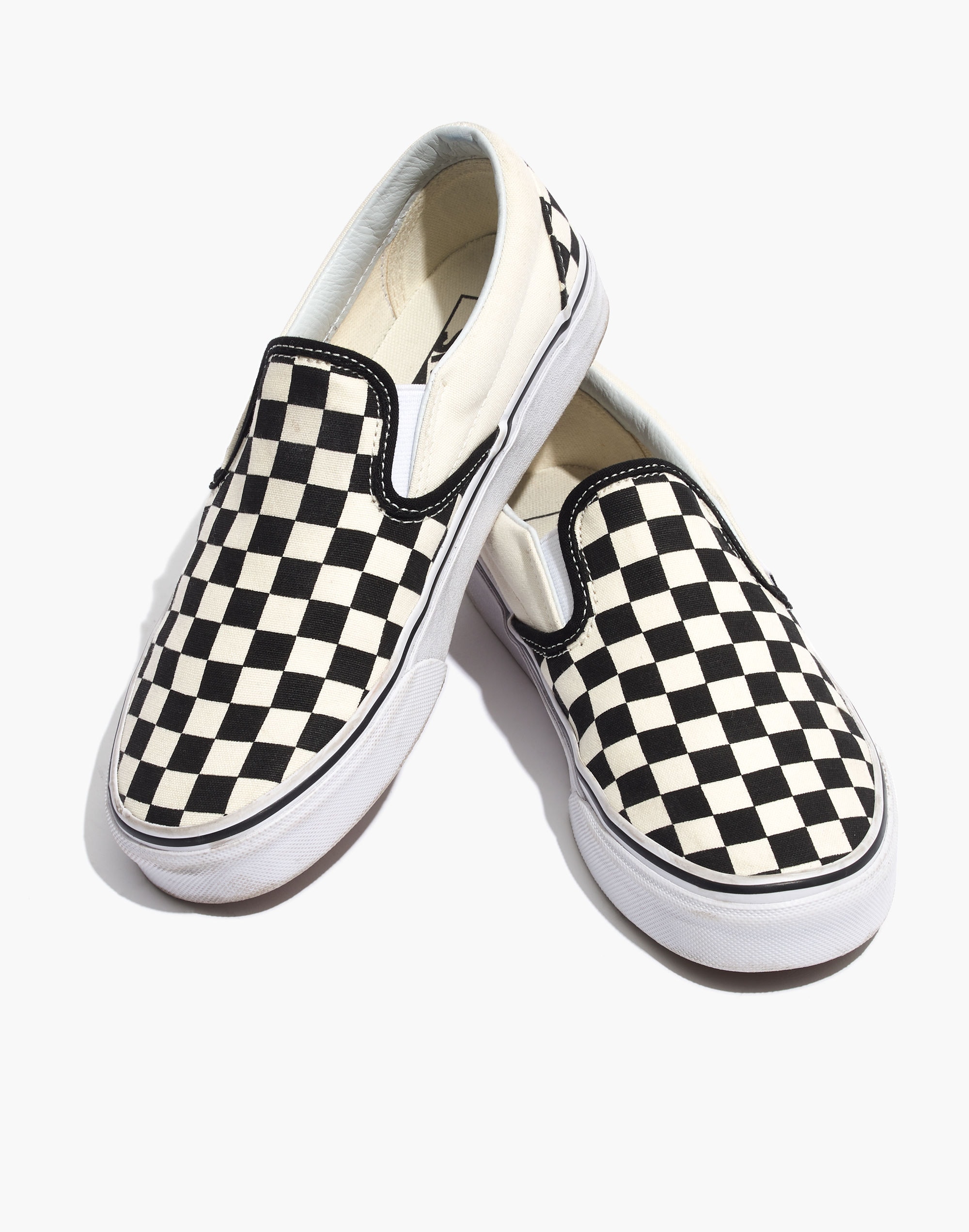 Vans&reg; Unisex Classic Slip-On Sneakers in Black Checkerboard