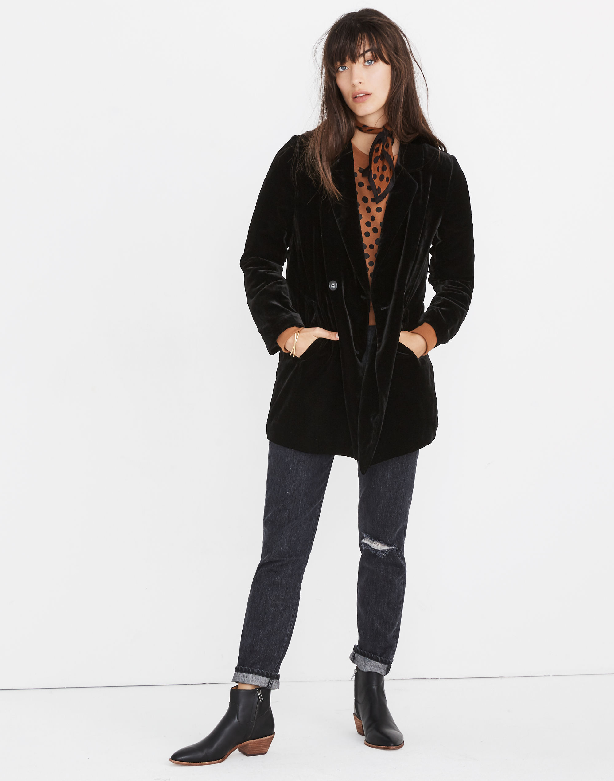 Velvet Caldwell Double-Breasted Blazer