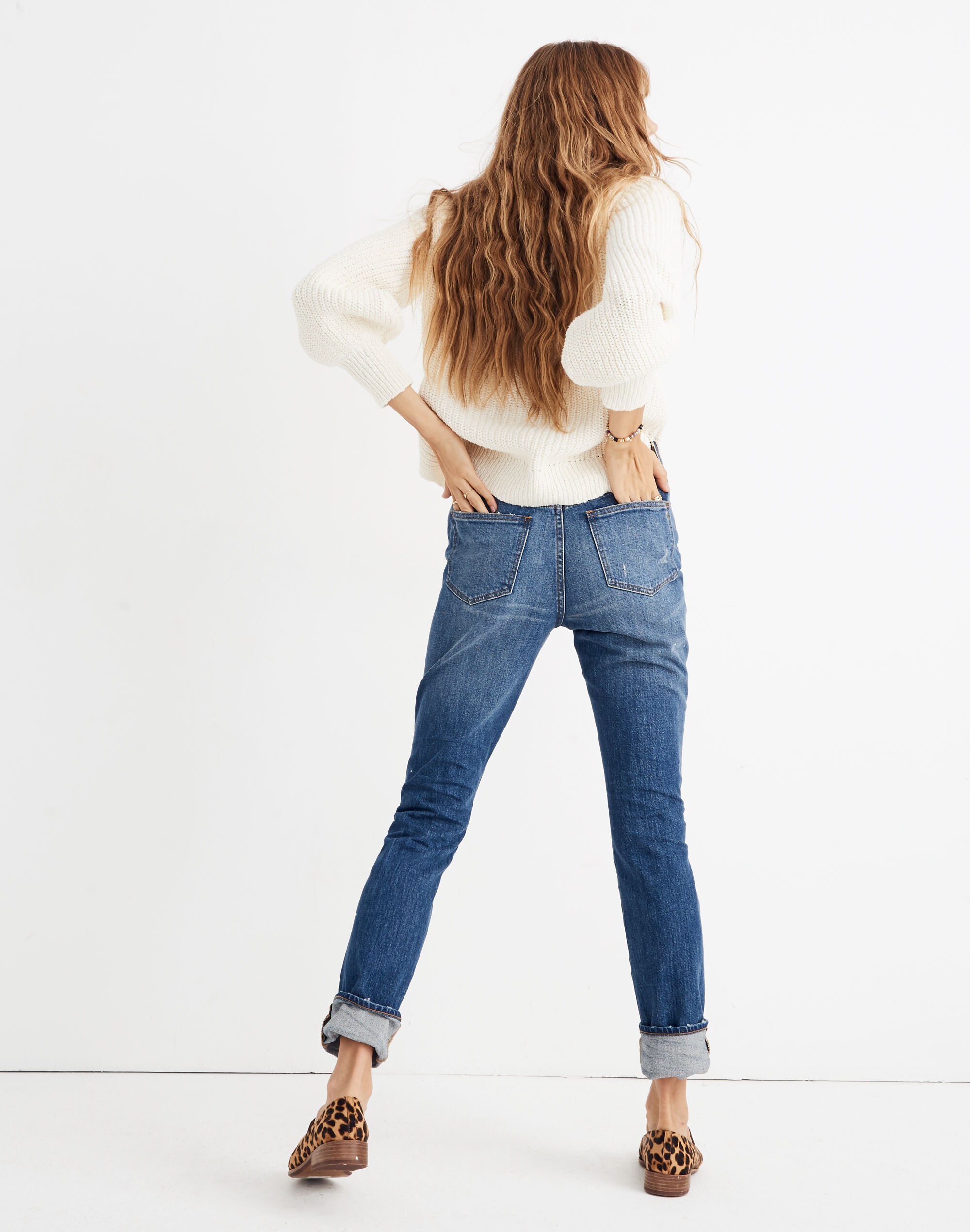 The High-Rise Slim Boyjean in Hatfield Wash: Button-Front Edition