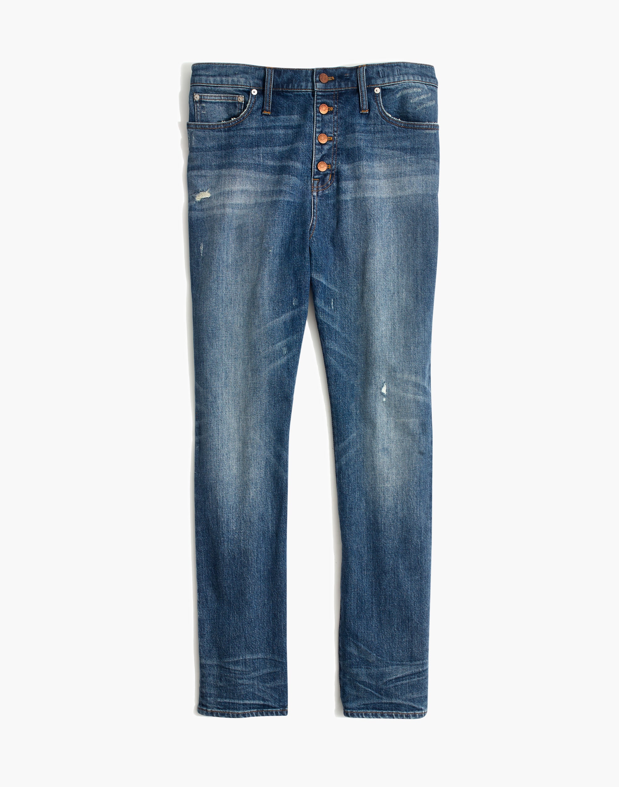 The High-Rise Slim Boyjean in Hatfield Wash: Button-Front Edition