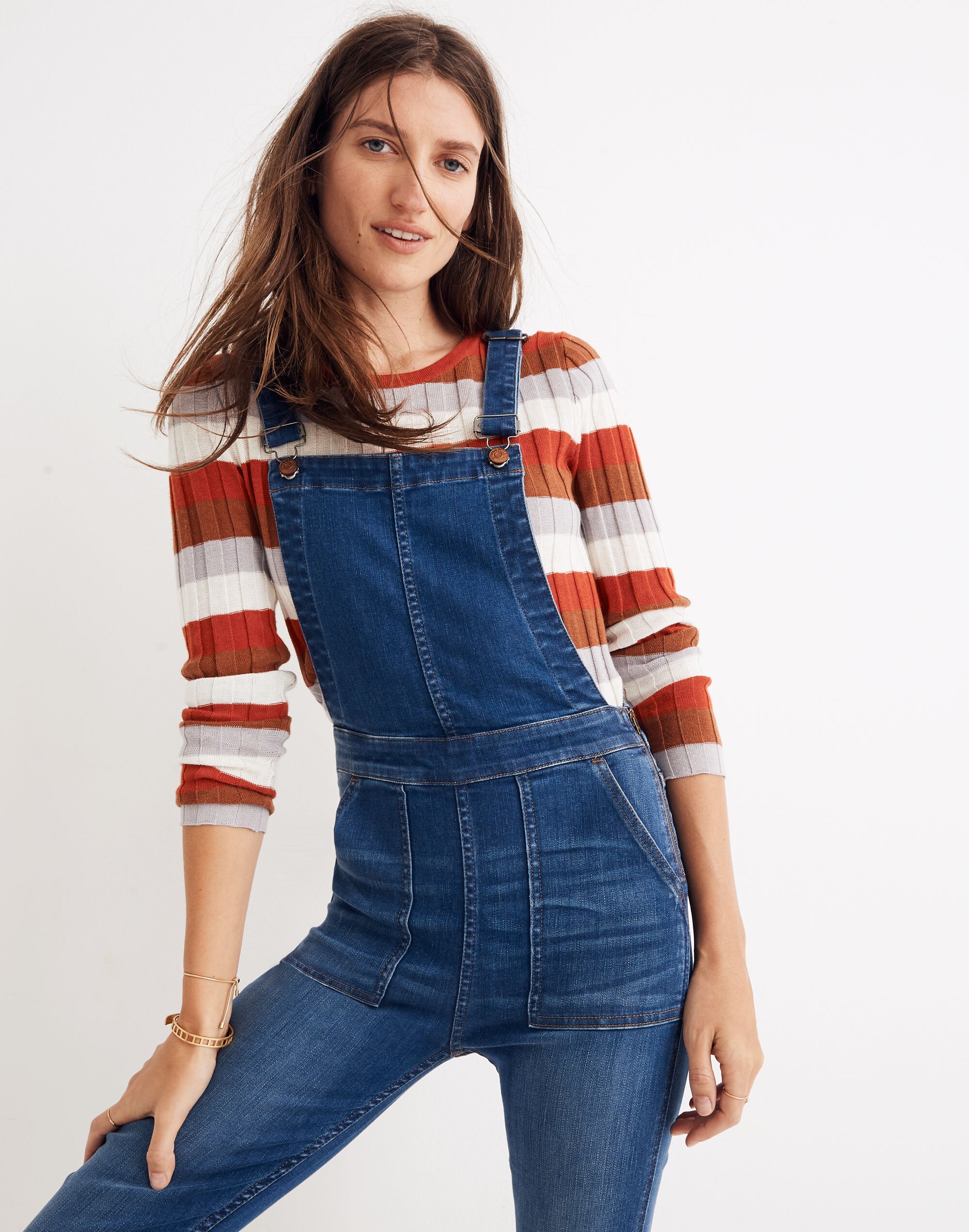 Skinny Overalls in Santiago Wash