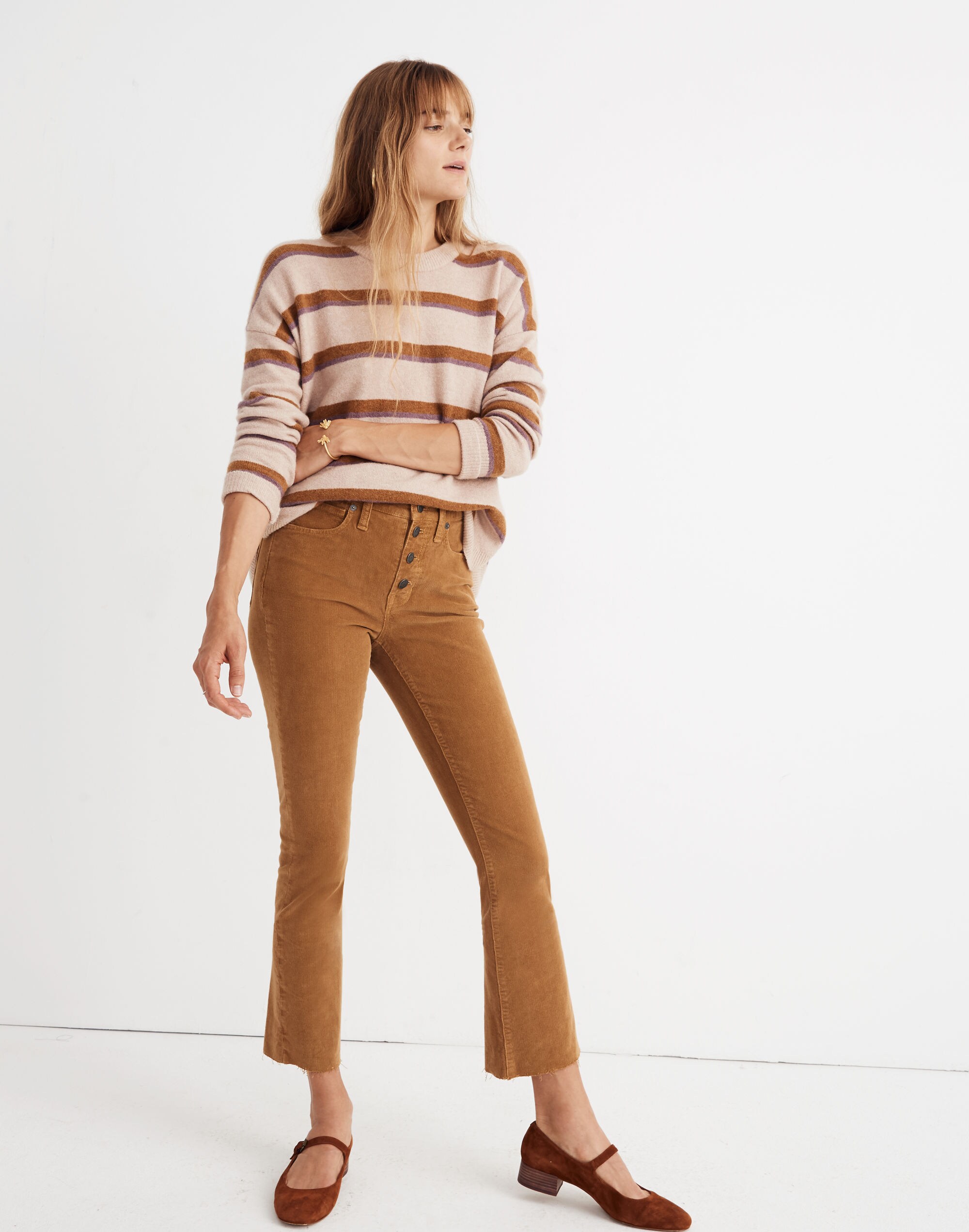 Cali Demi-Boot Jeans: Corduroy Edition