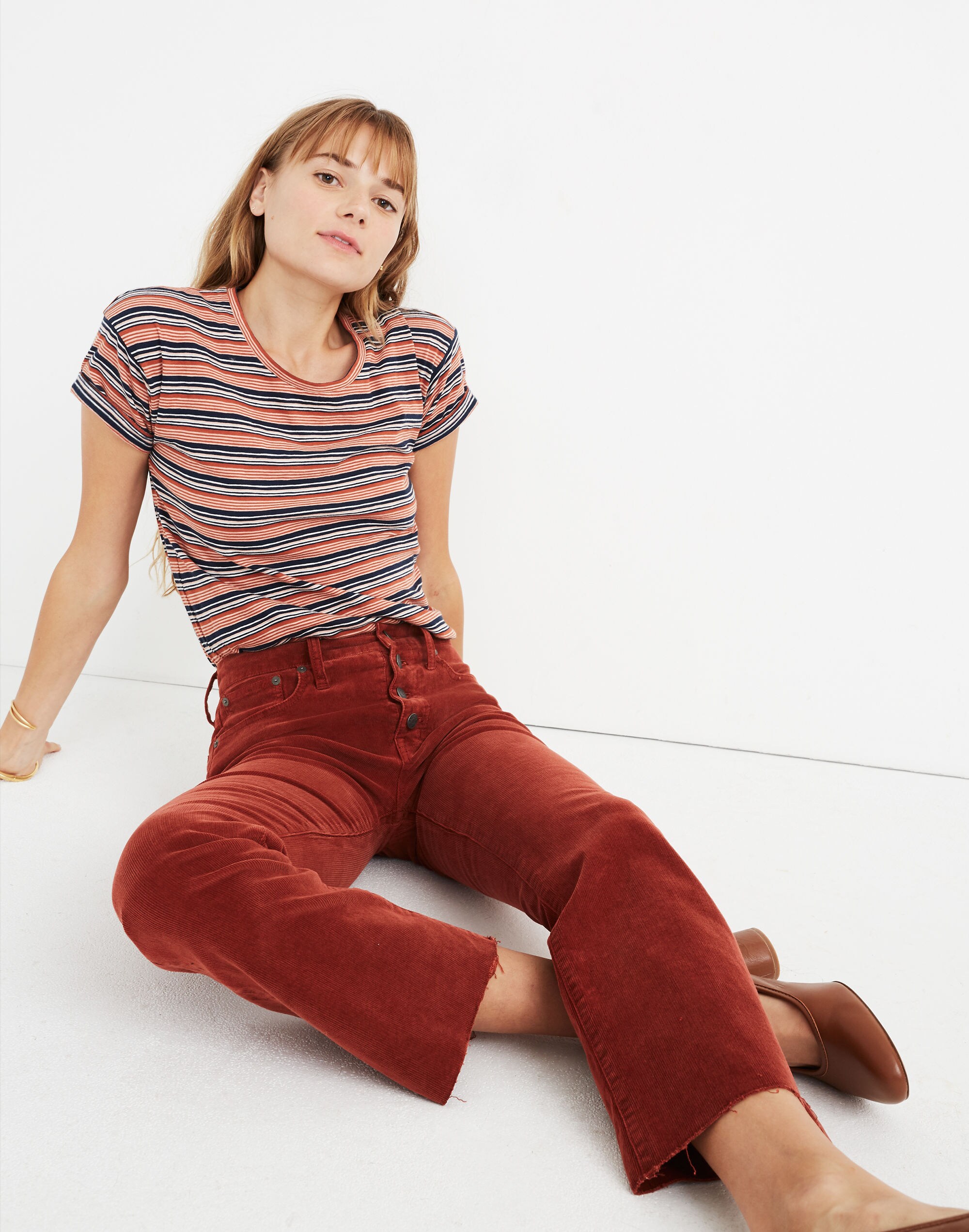 Cali Demi-Boot Jeans: Corduroy Edition