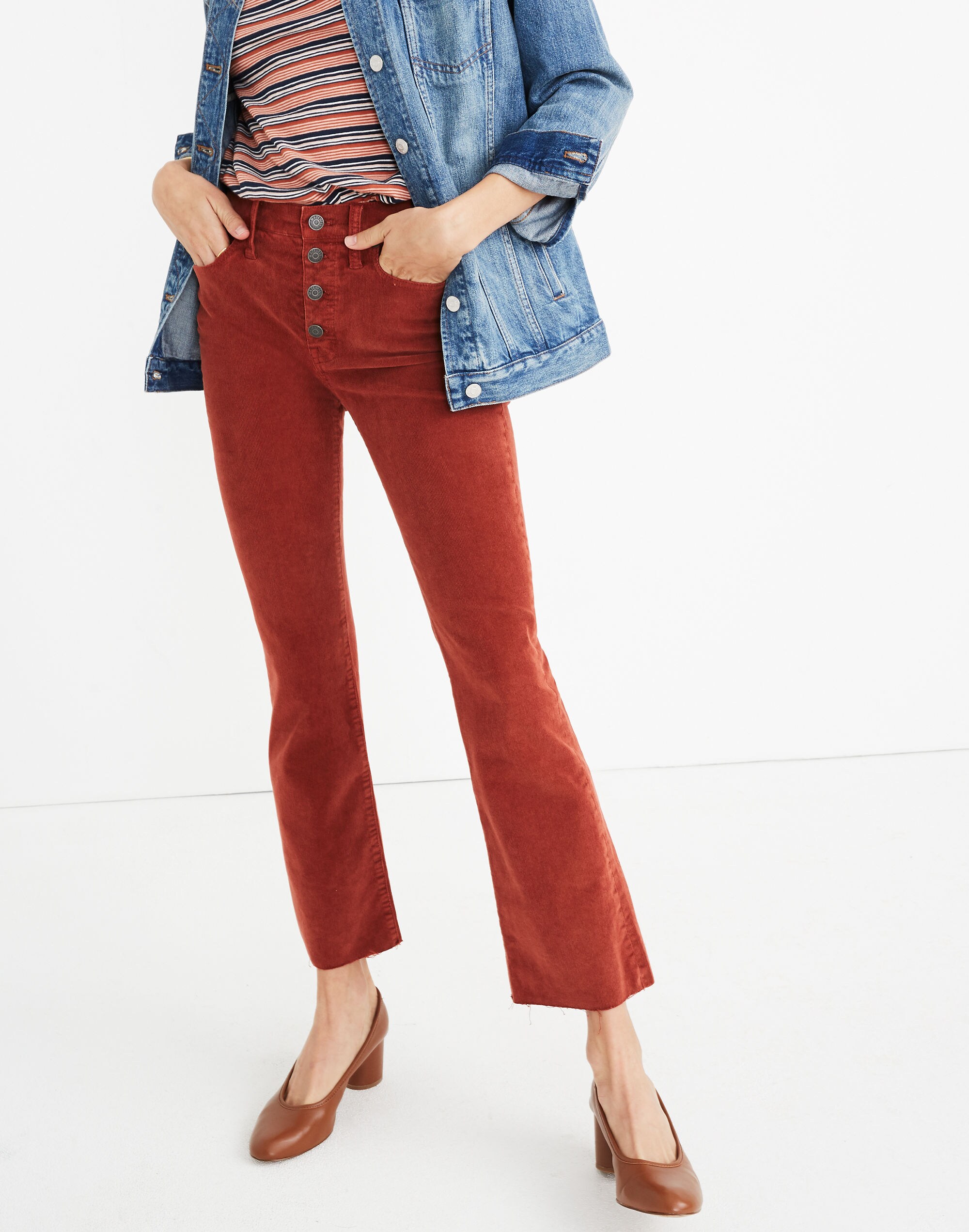 Cali Demi-Boot Jeans: Corduroy Edition