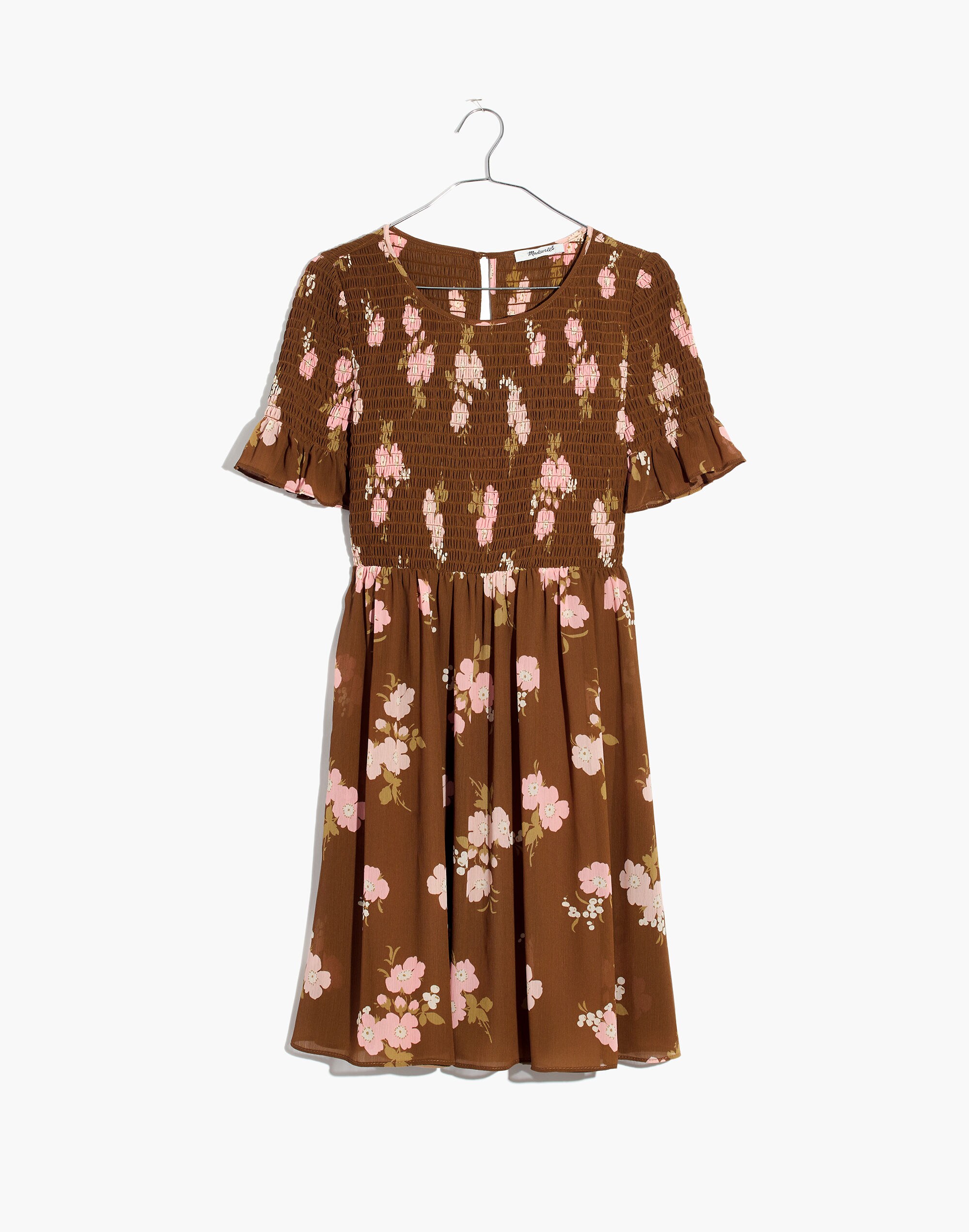 Smocked-Top Dress in Retro Bouquet