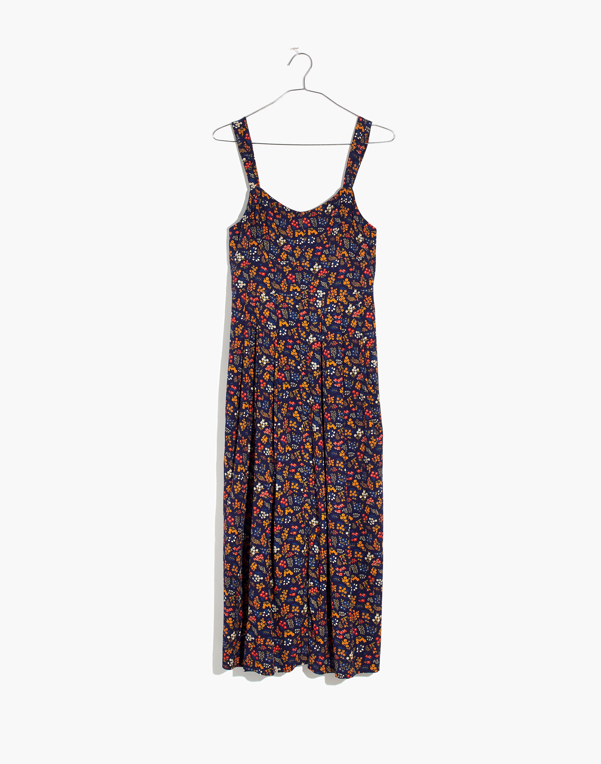 Tie-Strap Midi Dress in Garden Party