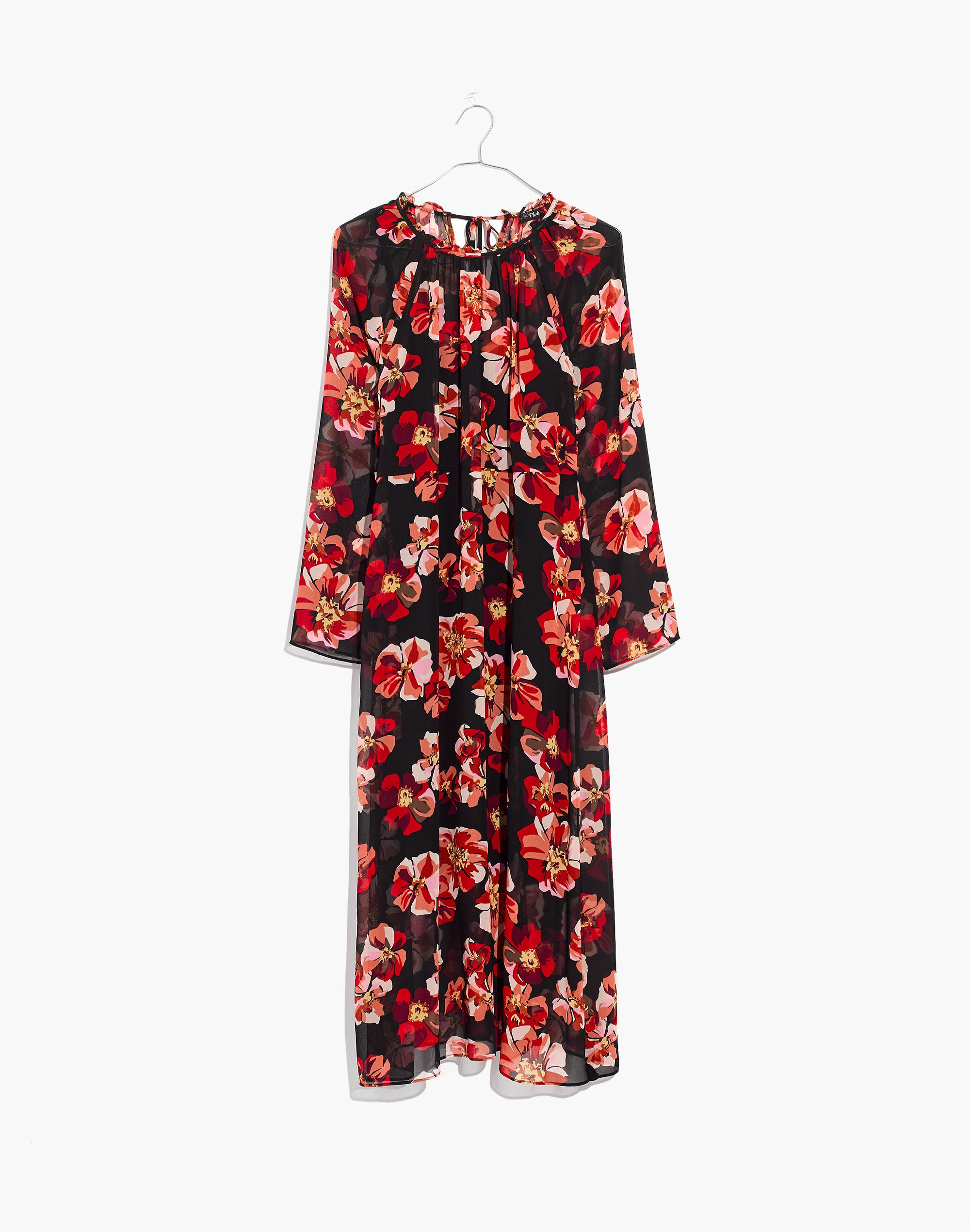 Shirred Midi Dress in French Rose