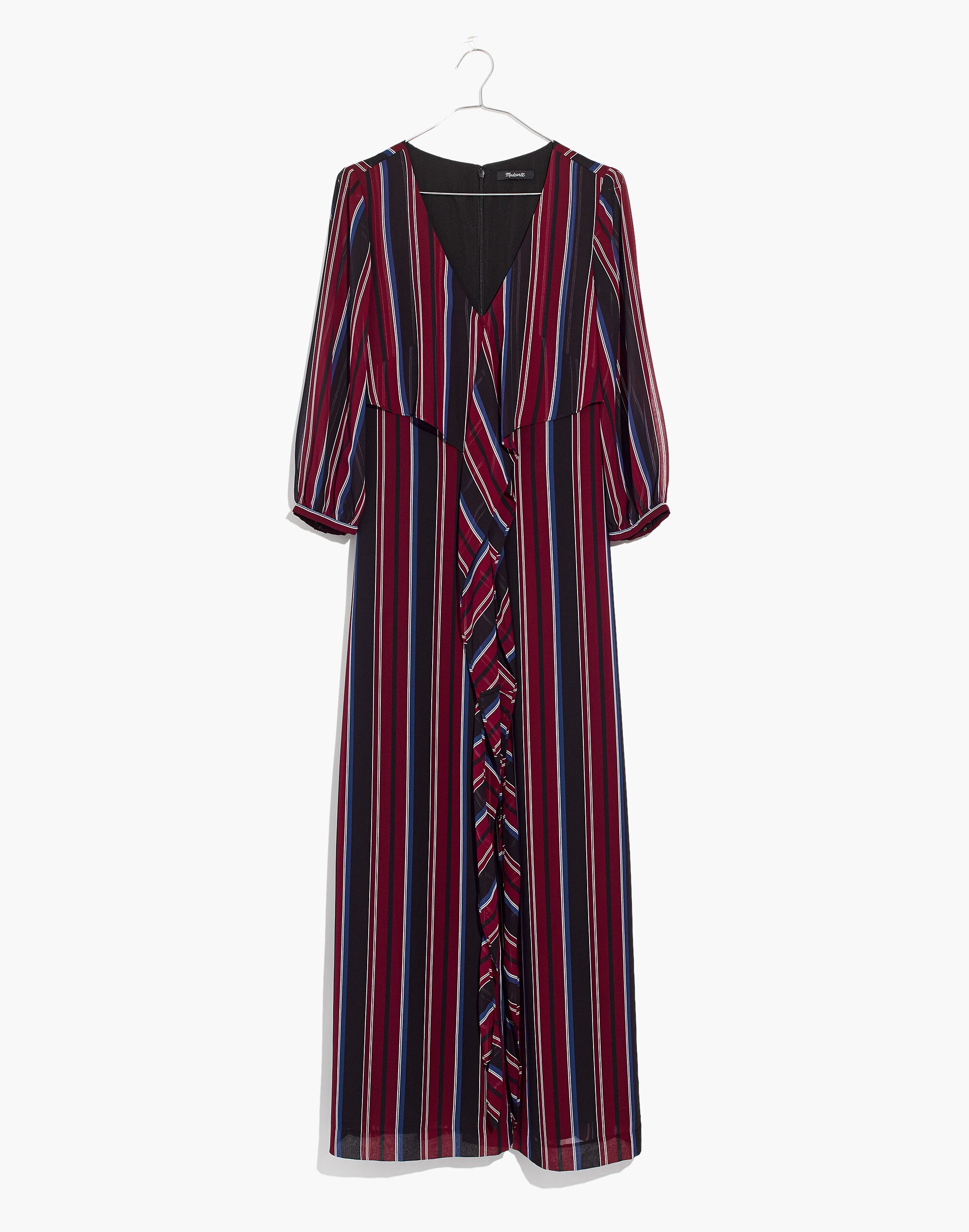 Wrap-Around Maxi Dress in Stockdale Stripe