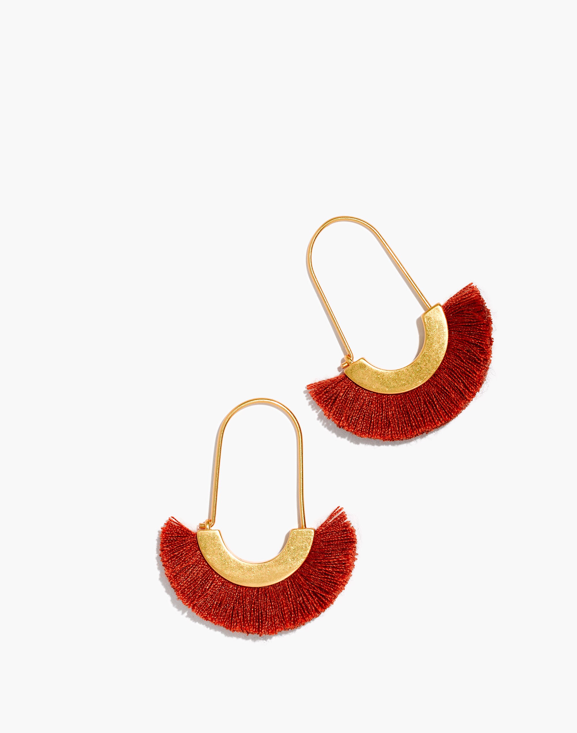 Arc Wire Fringe Earrings