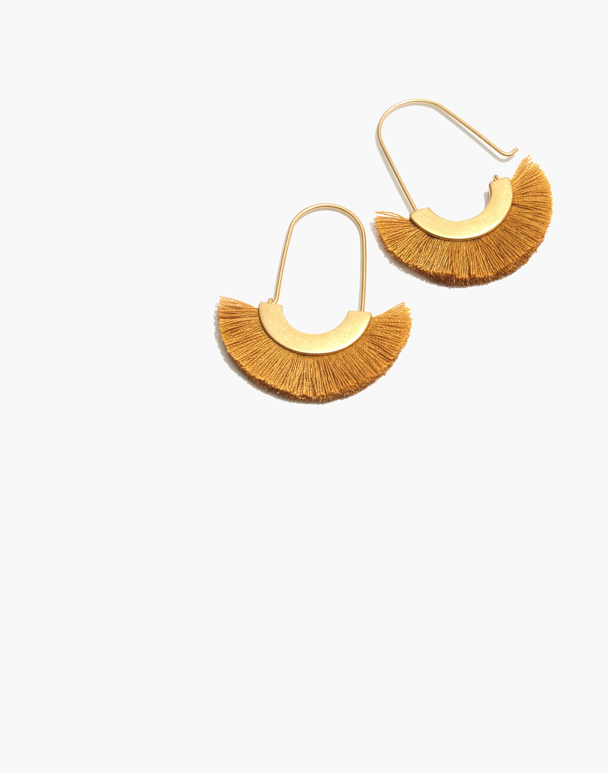 Arc Wire Fringe Earrings