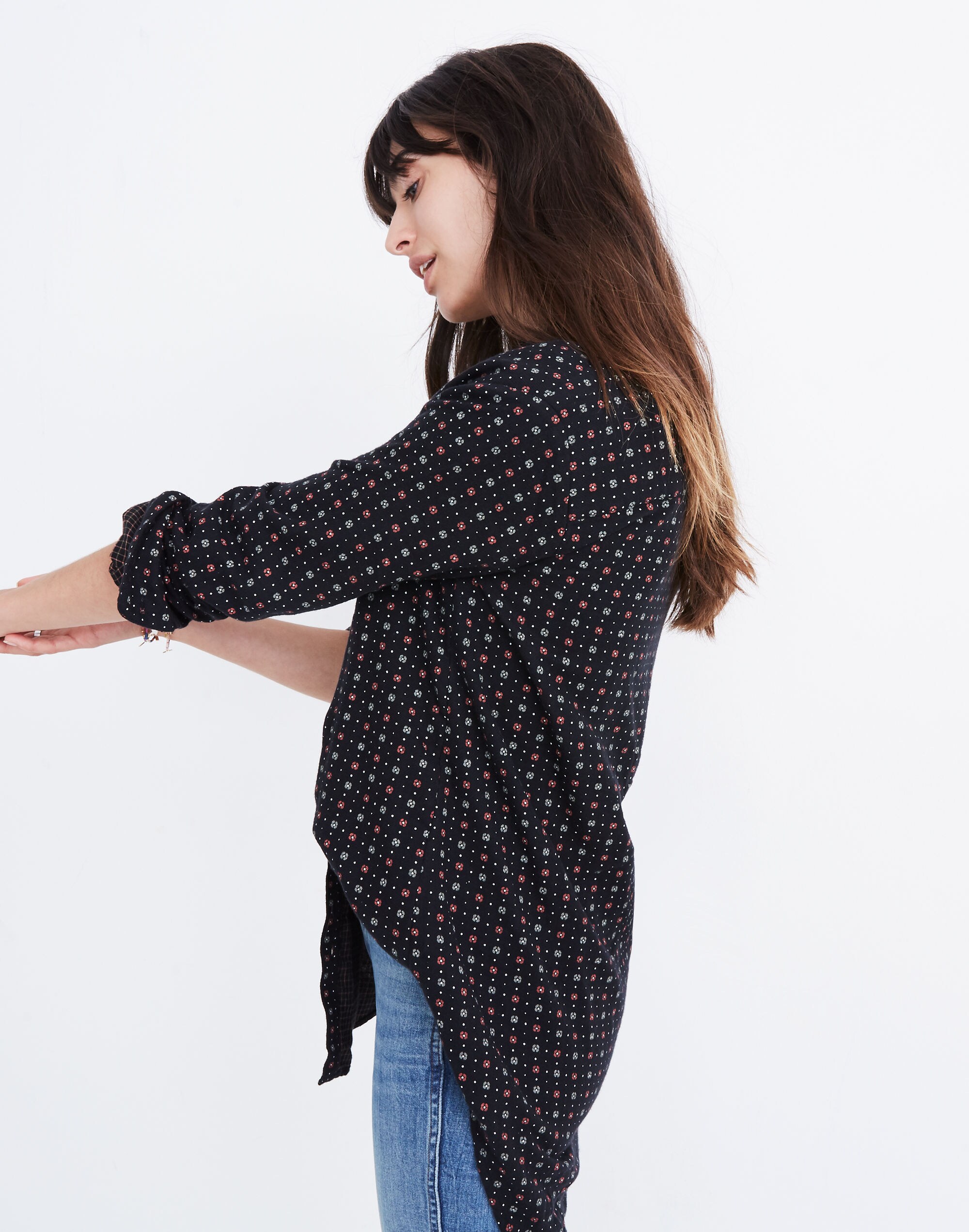 Oversized Ex-Boyfriend Shirt in Mayfair Foulard