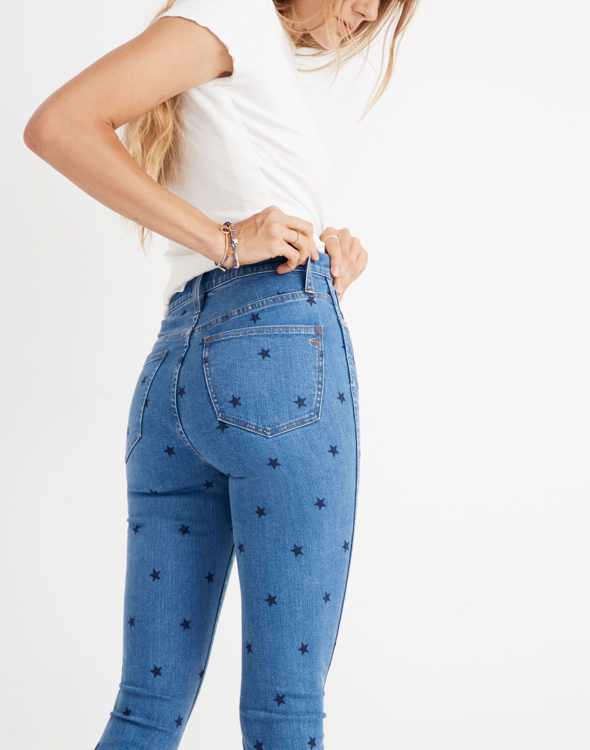 10" High-Rise Skinny Jeans in Starry Night