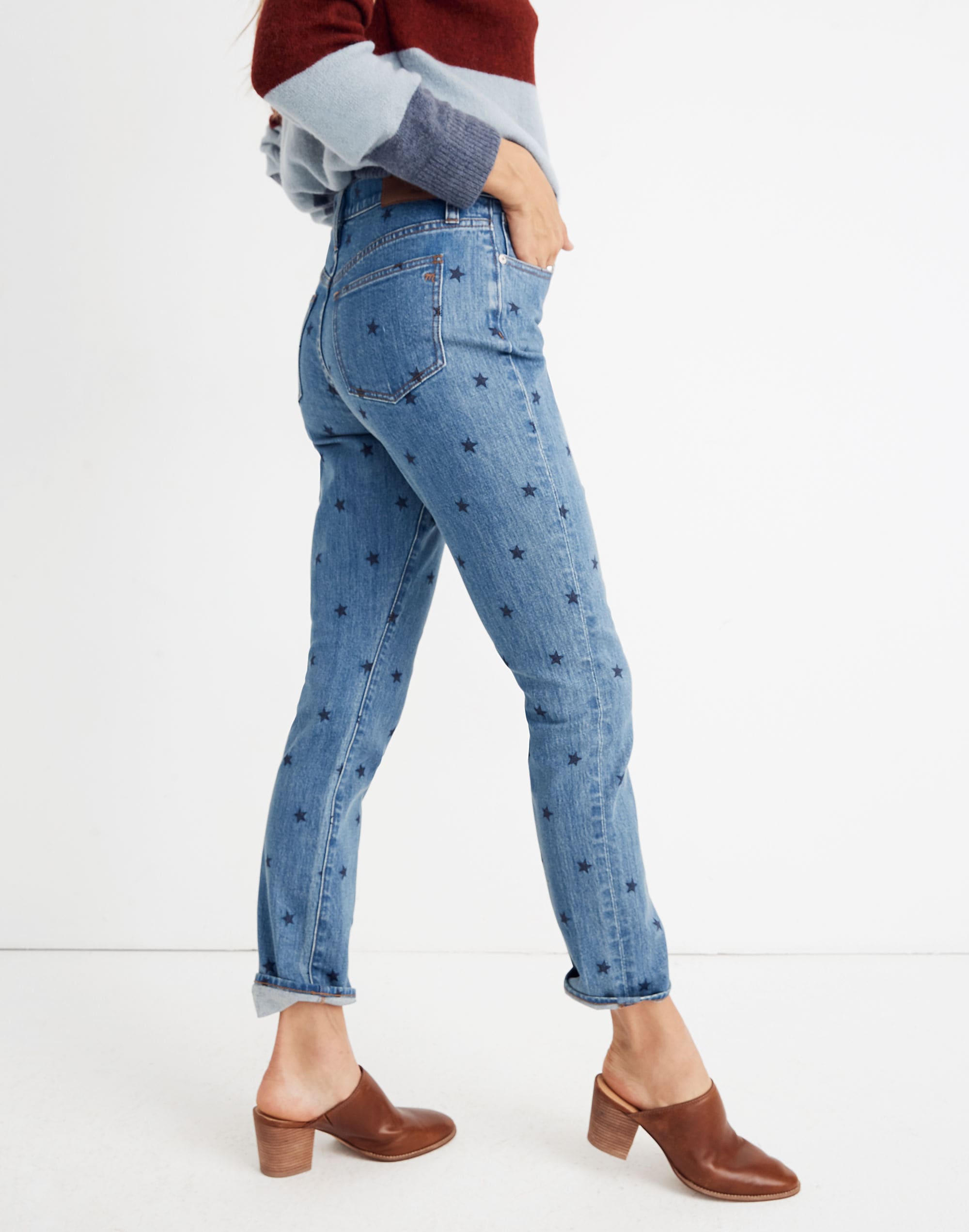 The High-Rise Slim Boyjean in Starry Night