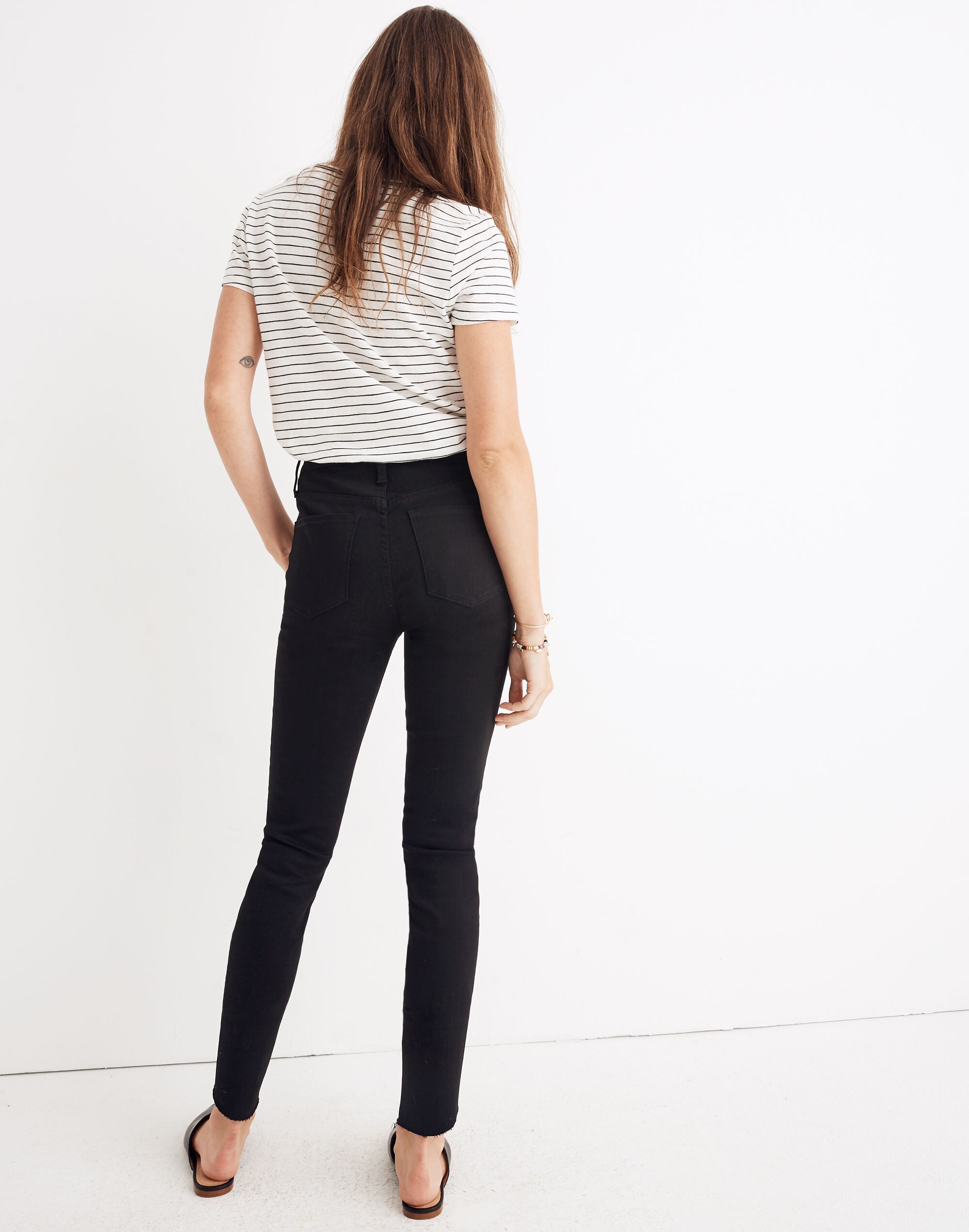 10" High-Rise Skinny Jeans: Tulip-Hem Edition