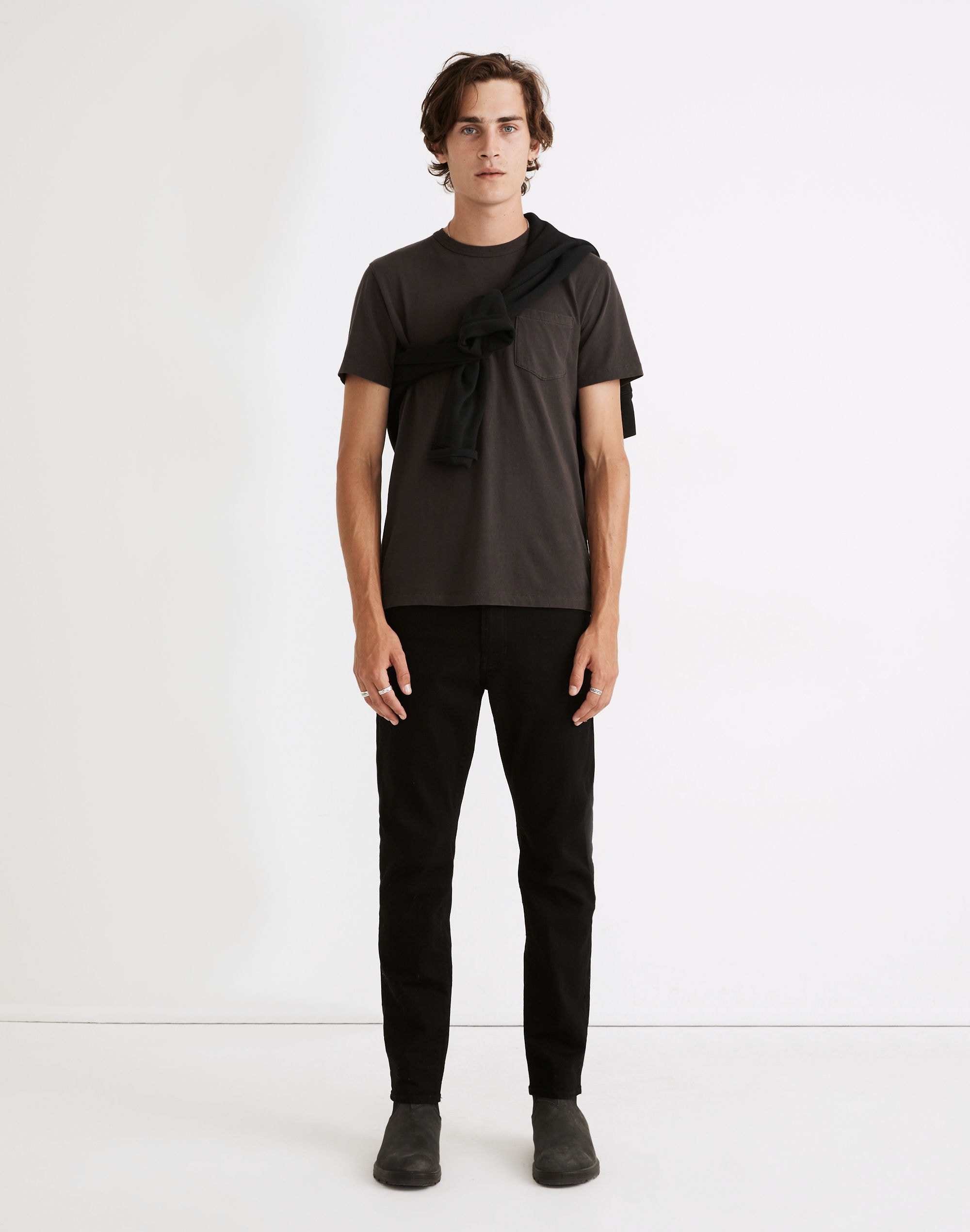 Slim Jeans in Classic Black Wash