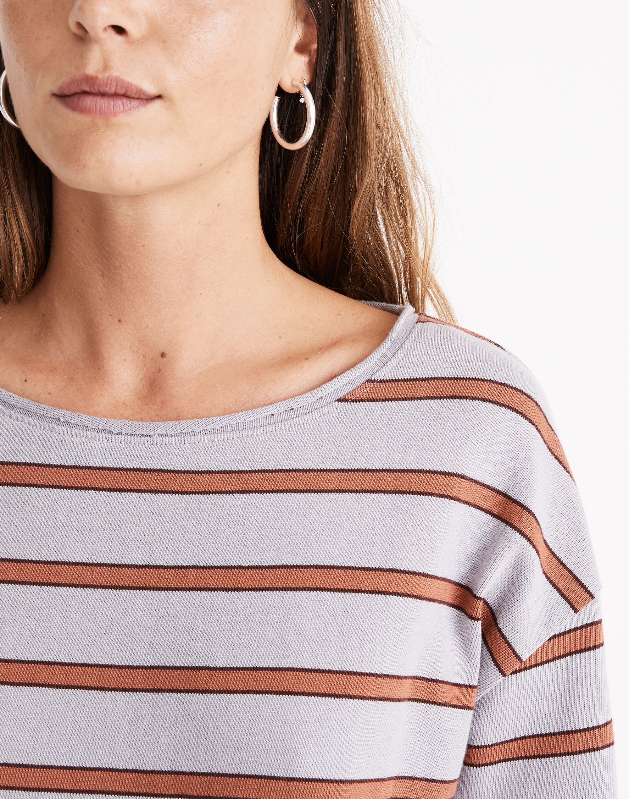 Striped Boatneck Tee
