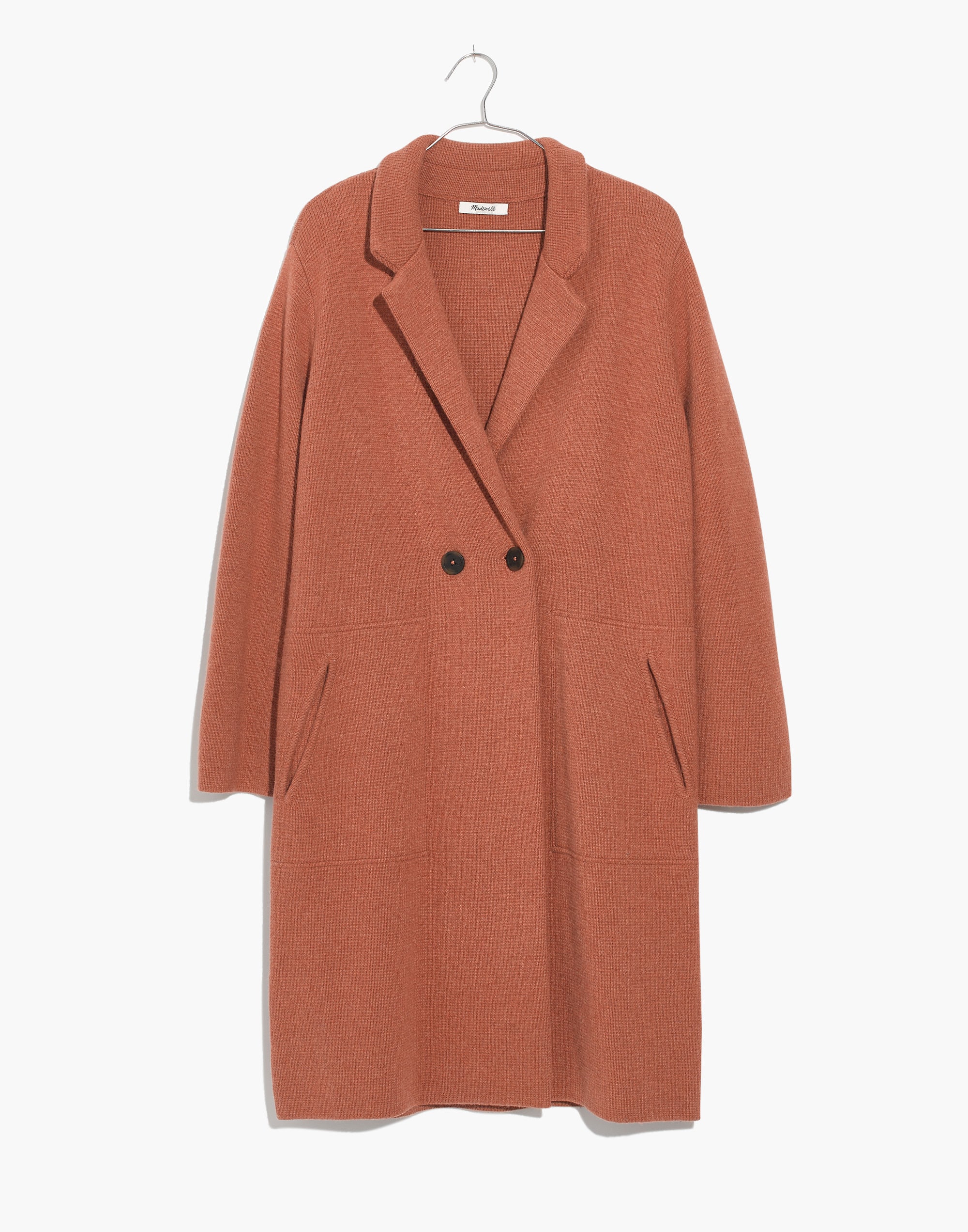 Double-Breasted Sweater-Coat