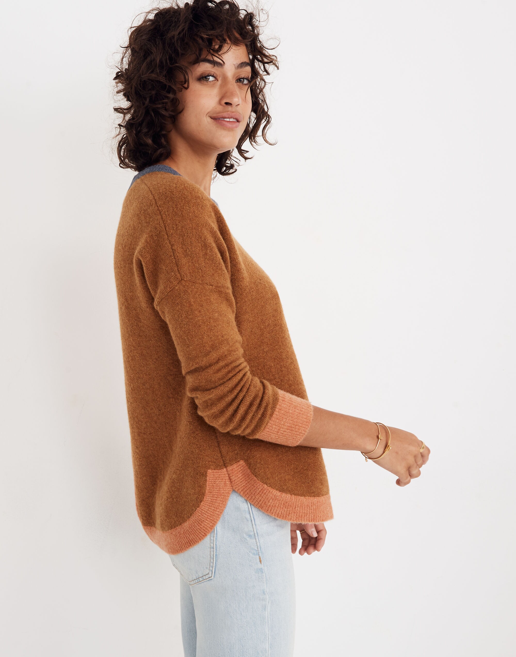 Westlake Colorblock Pullover Sweater in Coziest Yarn
