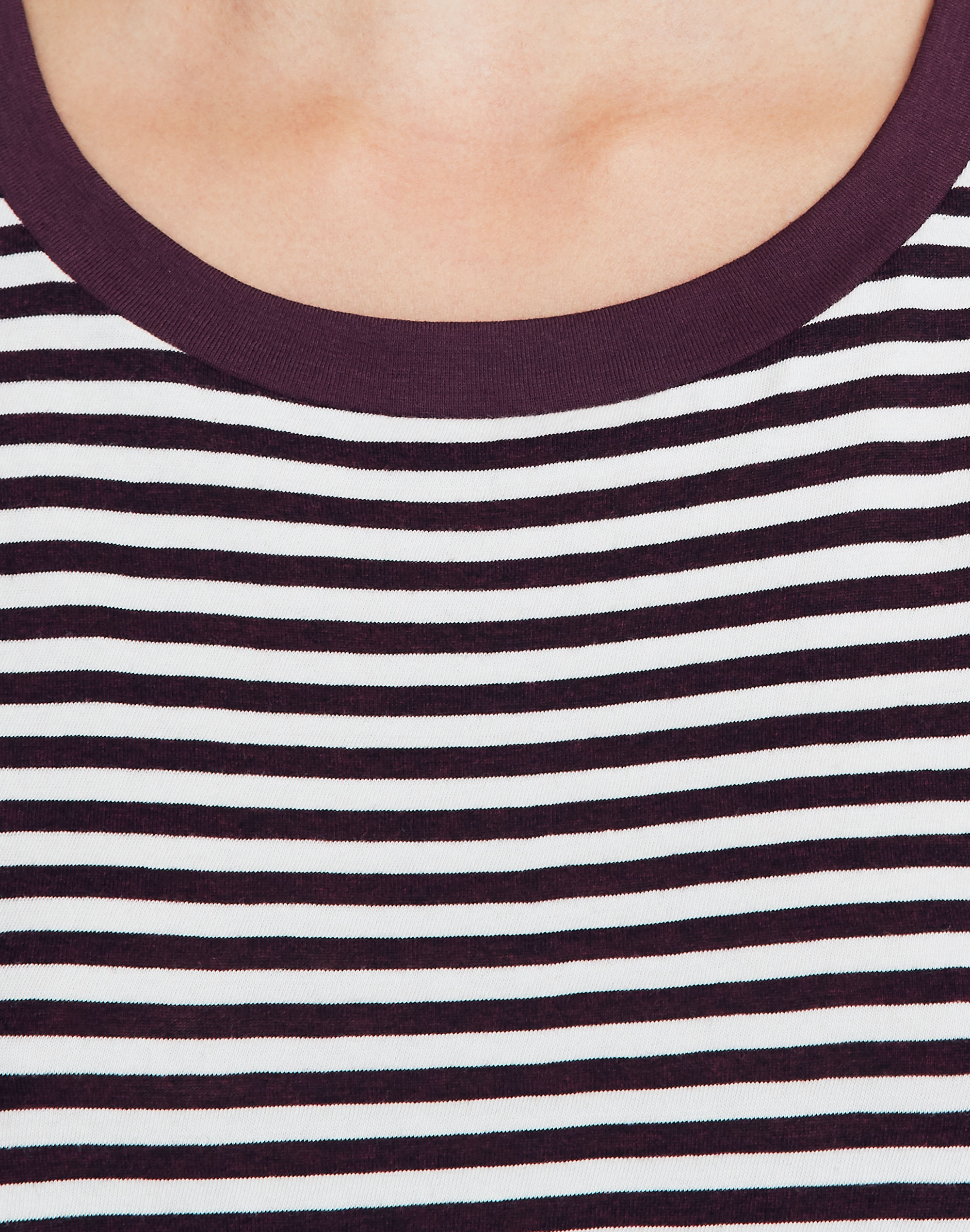 Rivet &amp; Thread Oversized Crop Tee in Stripe