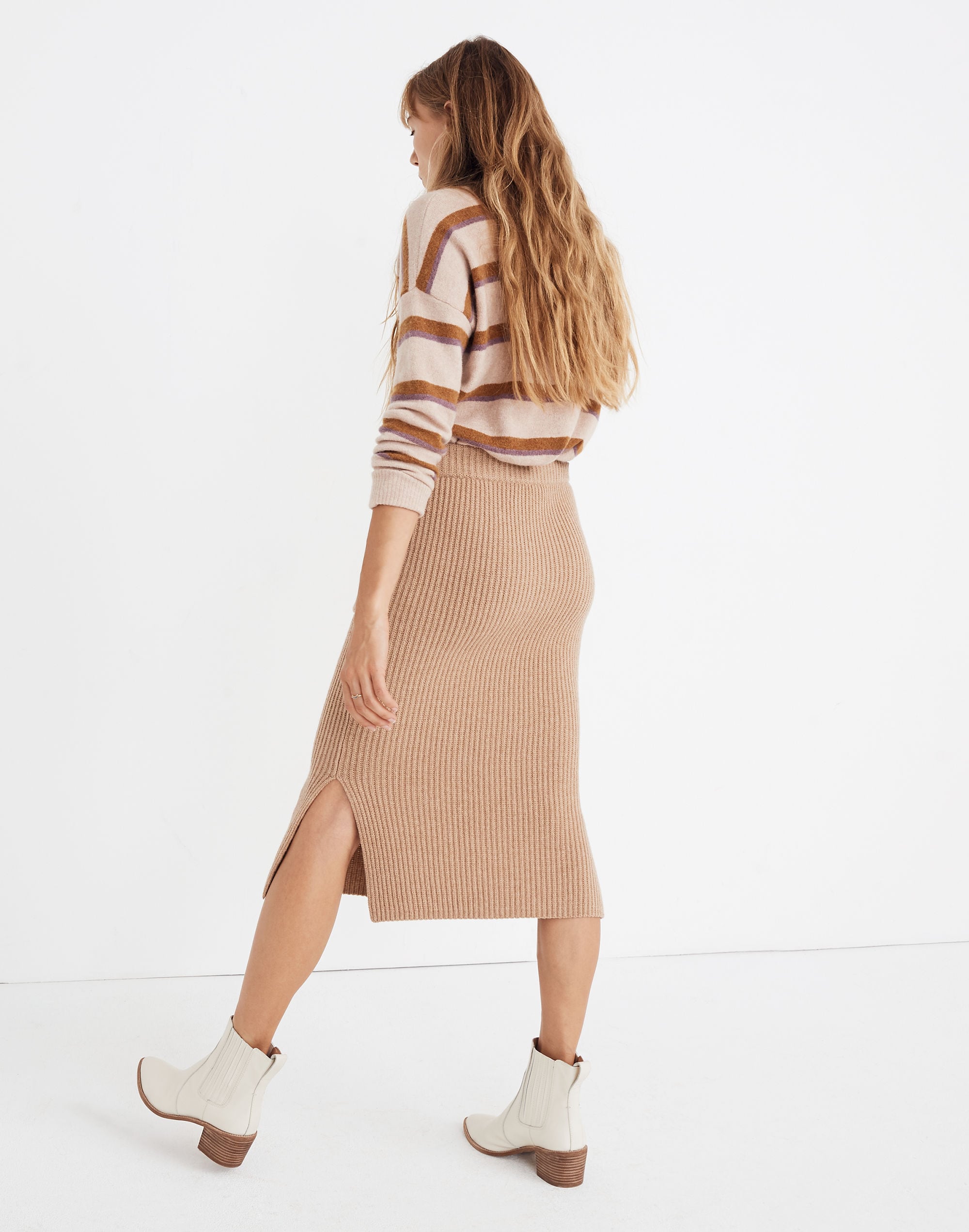 Patch Pocket Sweater Skirt