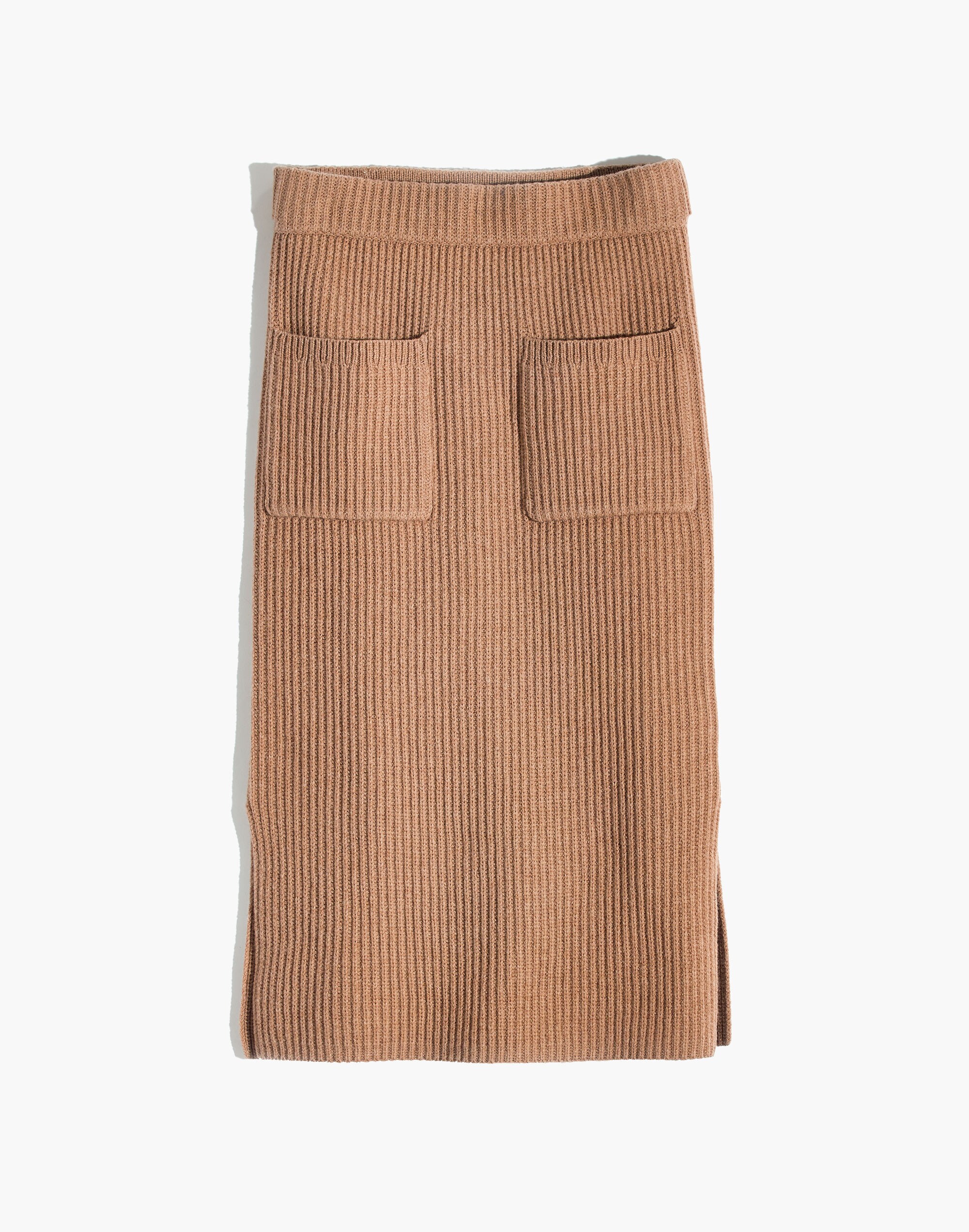 Patch Pocket Sweater Skirt