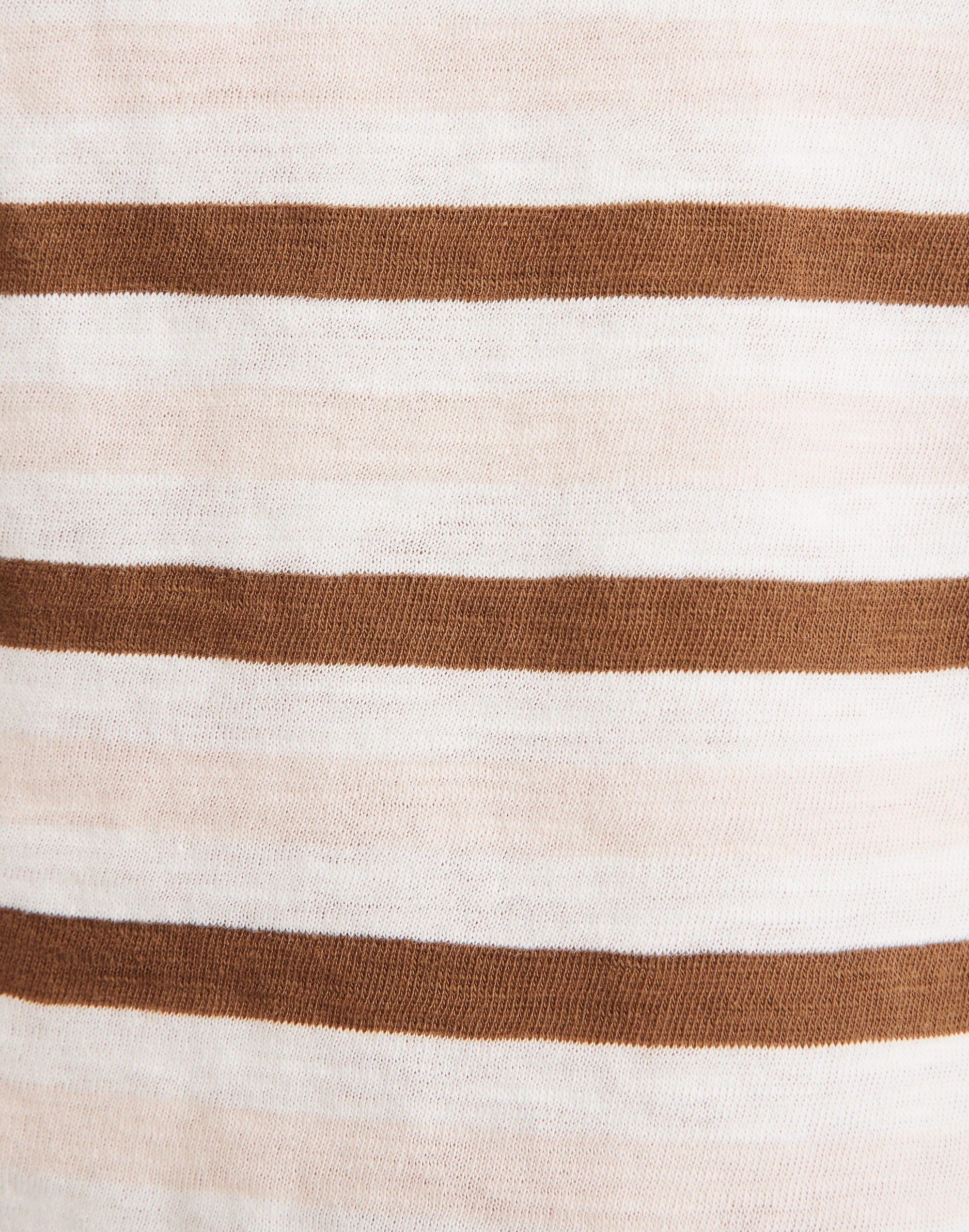 Whisper Cotton Long-Sleeve Crewneck Tee in Myers Stripe