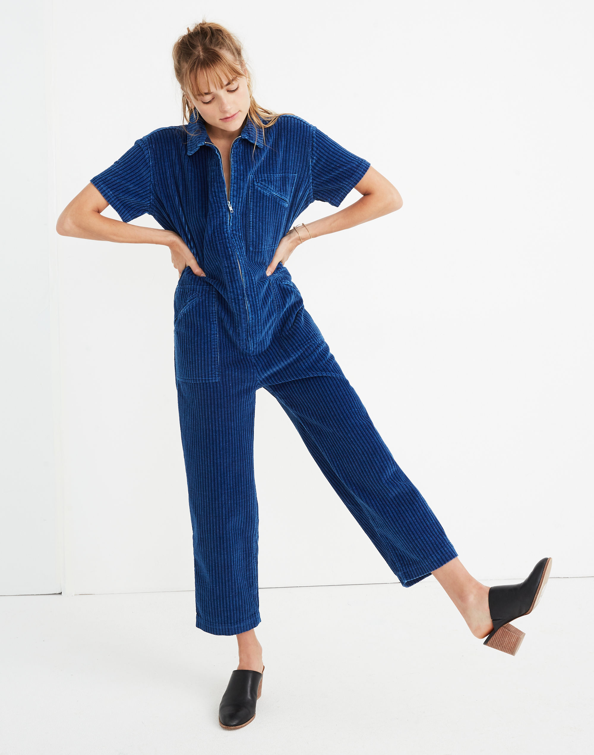 caron callahan&trade; corduroy foster zip jumpsuit