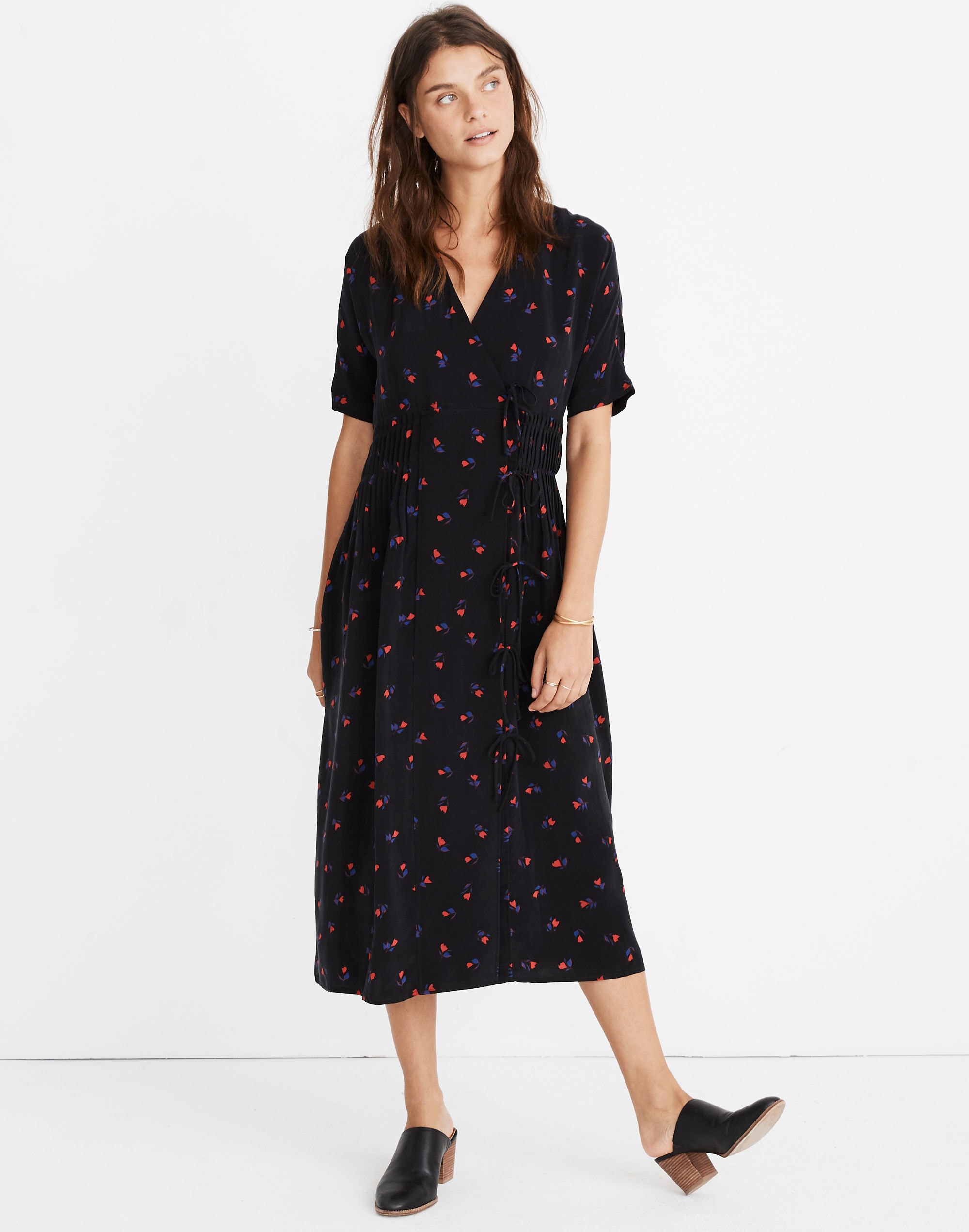 caron callahan&trade; floral mica dress