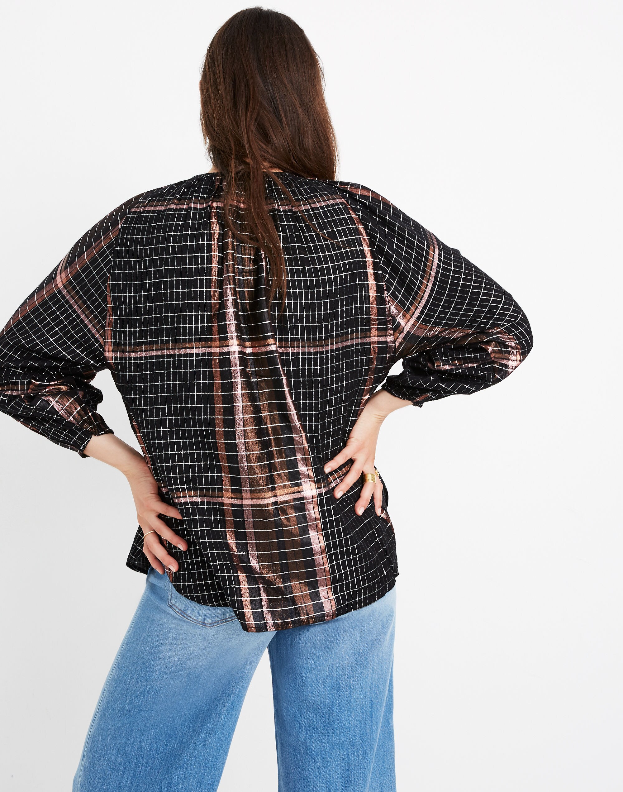 Apiece Apart&trade; Plaid Isla Top
