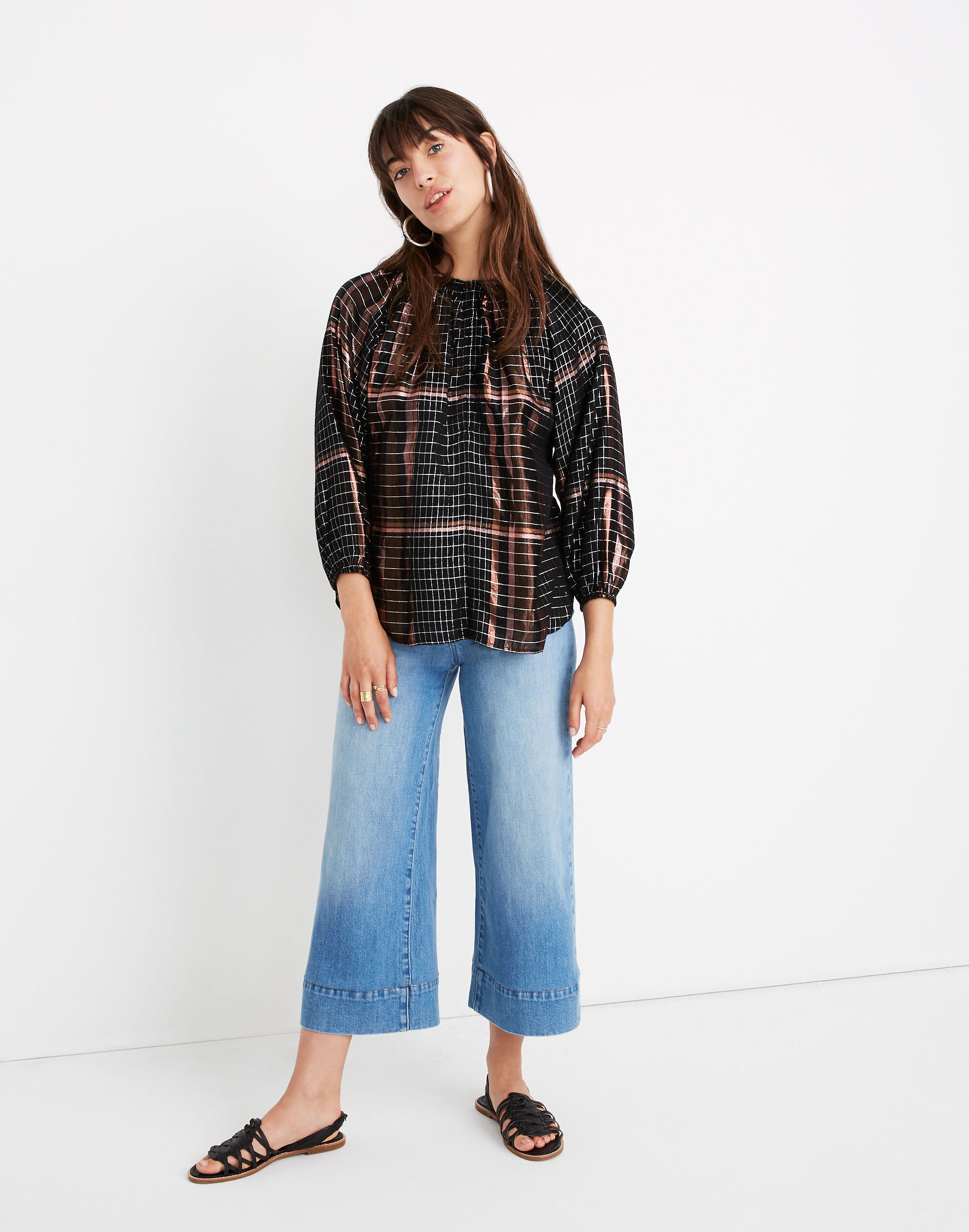 Apiece Apart&trade; Plaid Isla Top