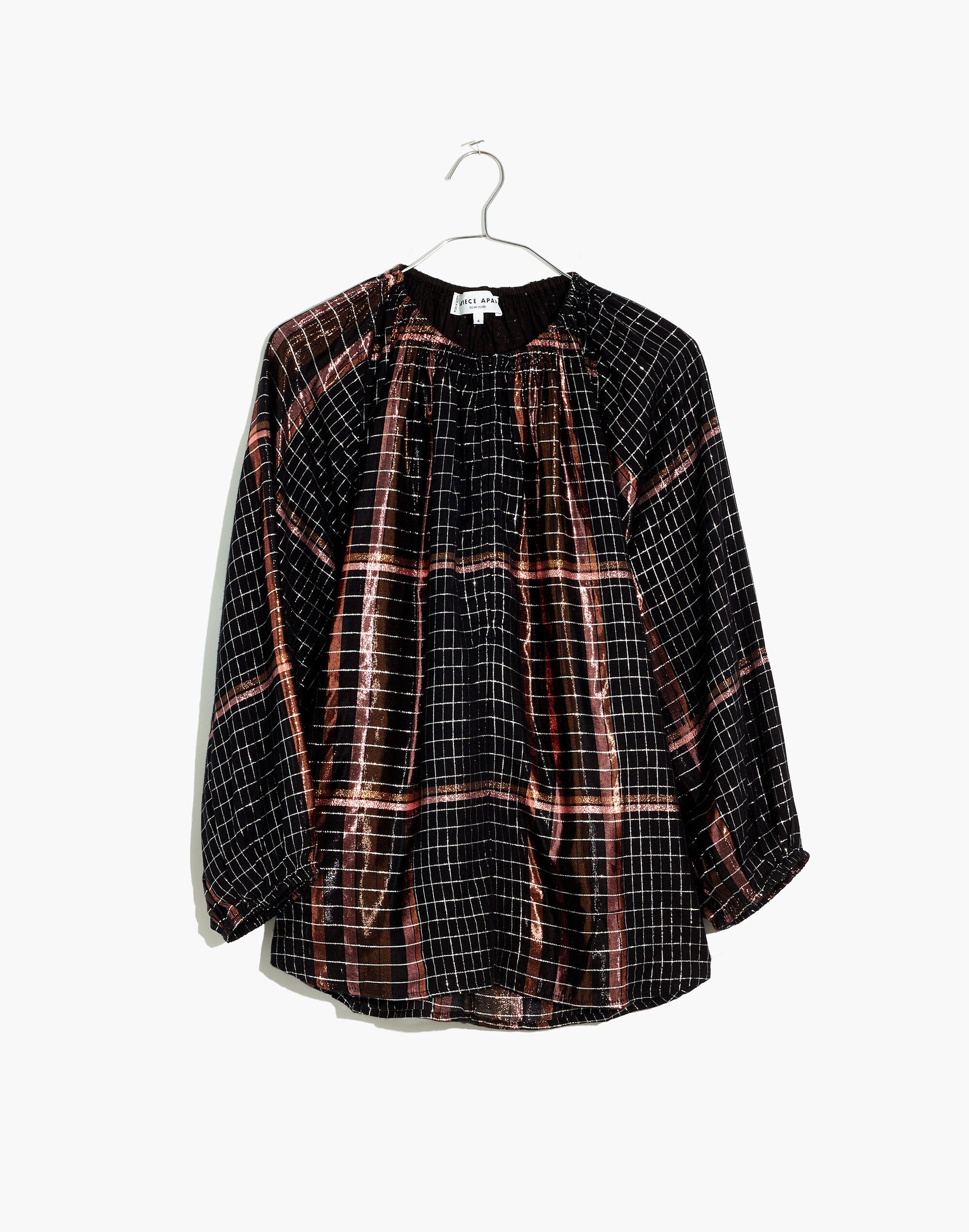 Apiece Apart&trade; Plaid Isla Top