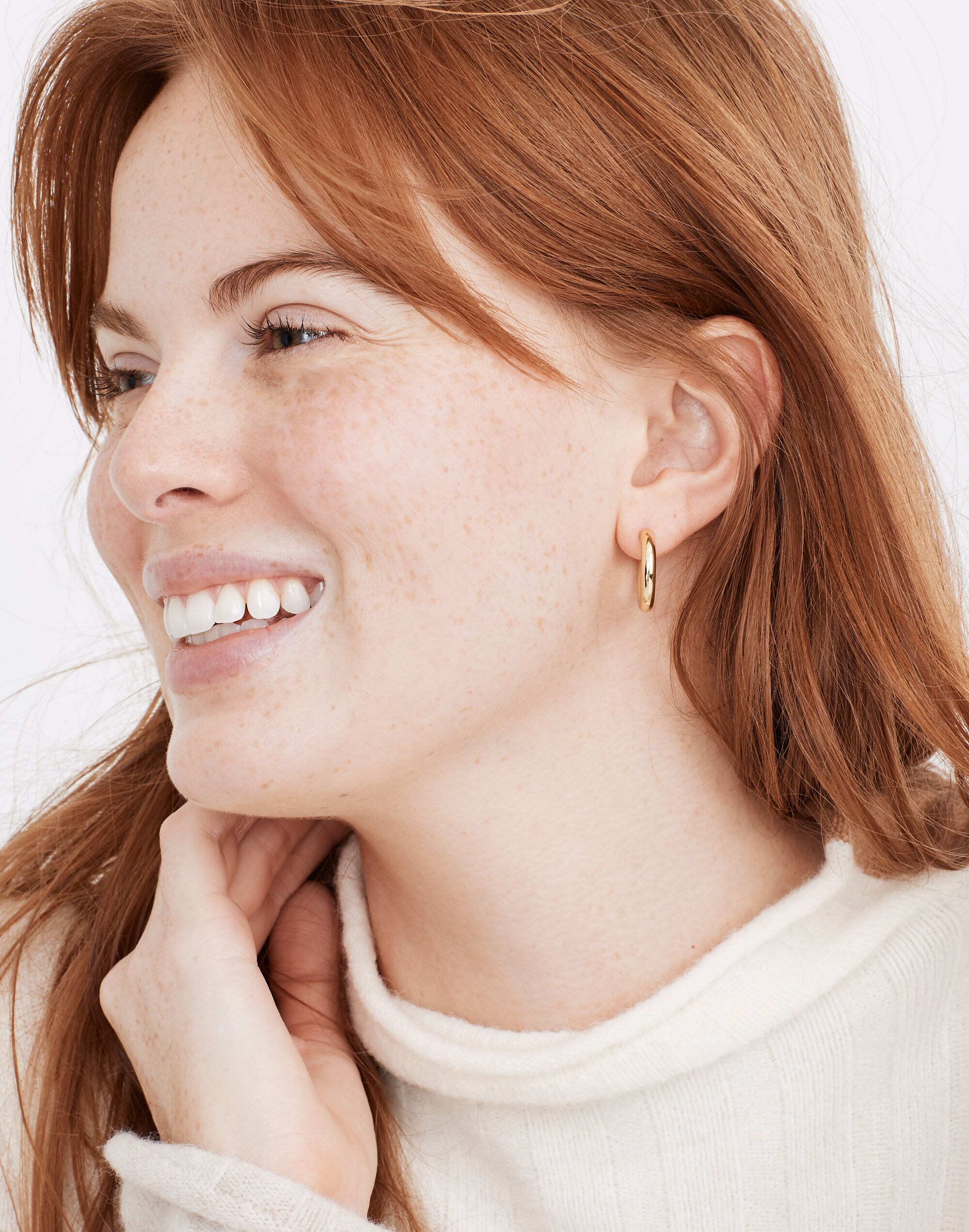 Chunky Small Hoop Earrings