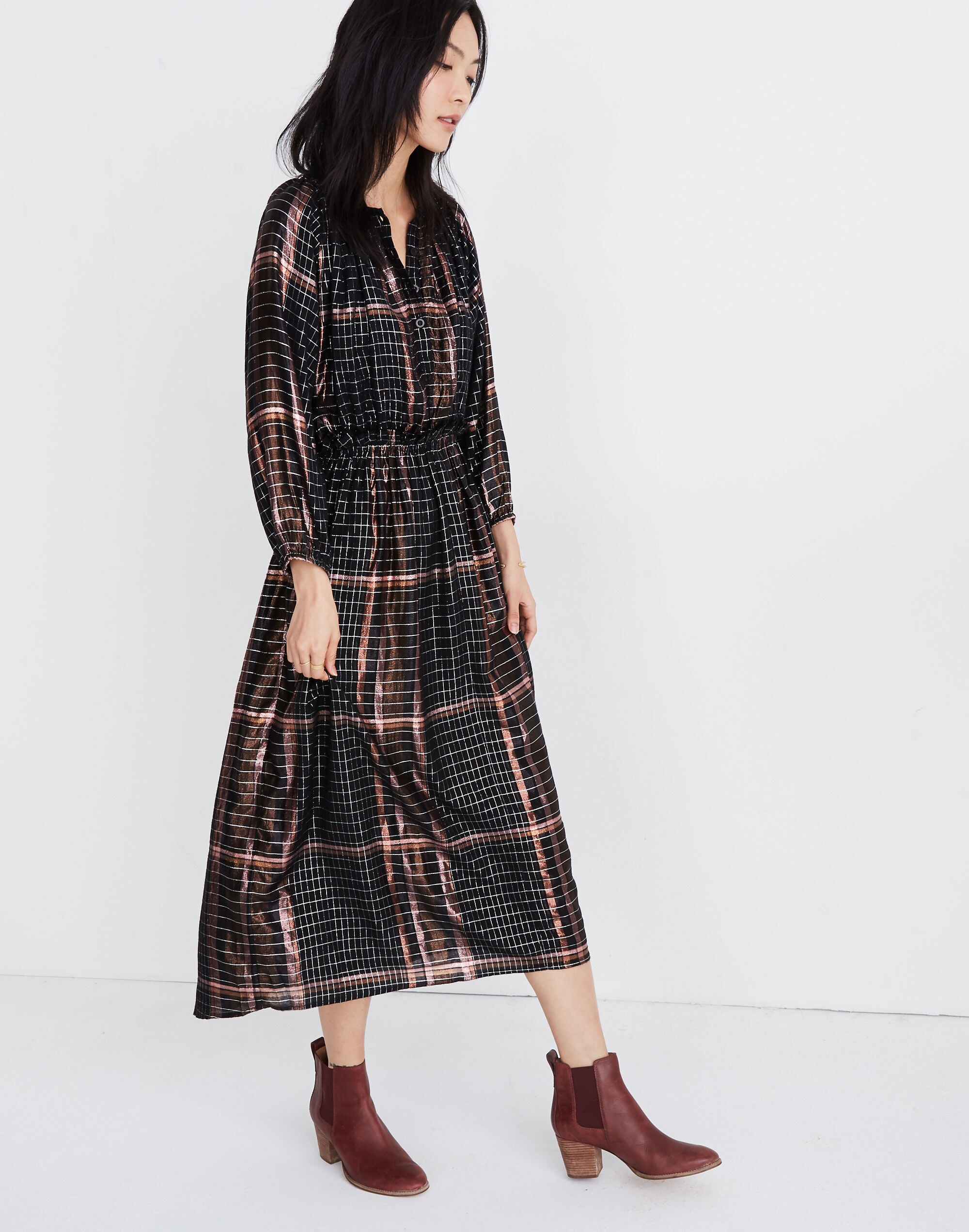 Apiece Apart&trade; Plaid Valentijn Dress