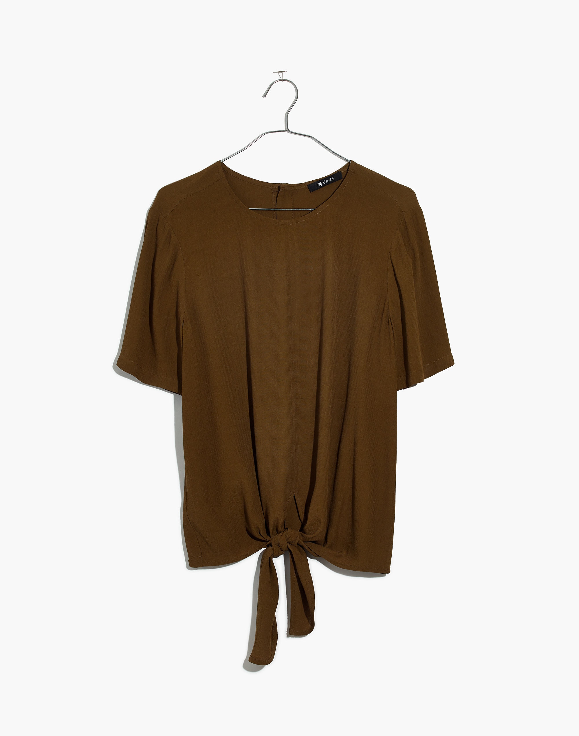 Button-Back Tie Tee