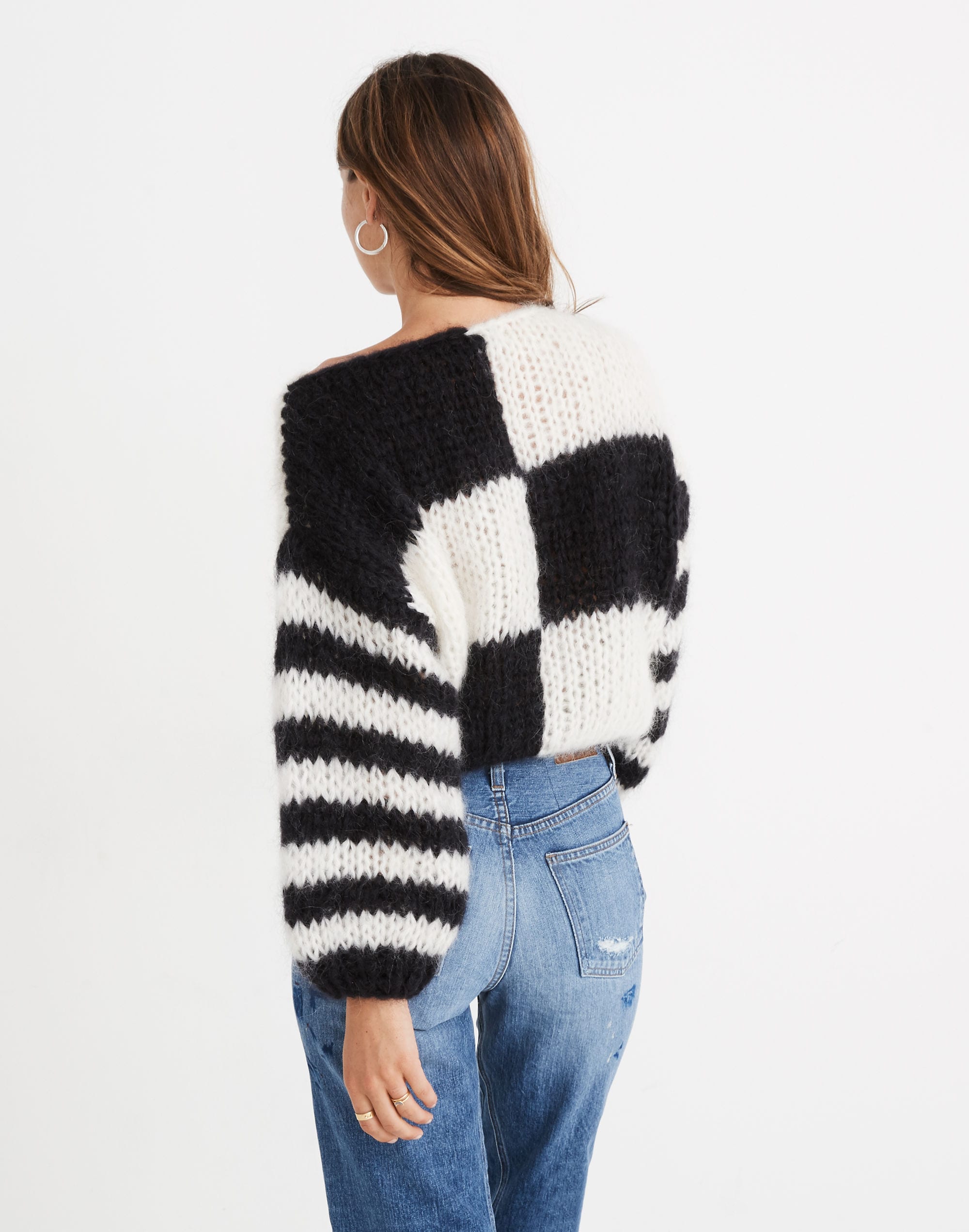 Madewell x Maiami Checker Big Sweater