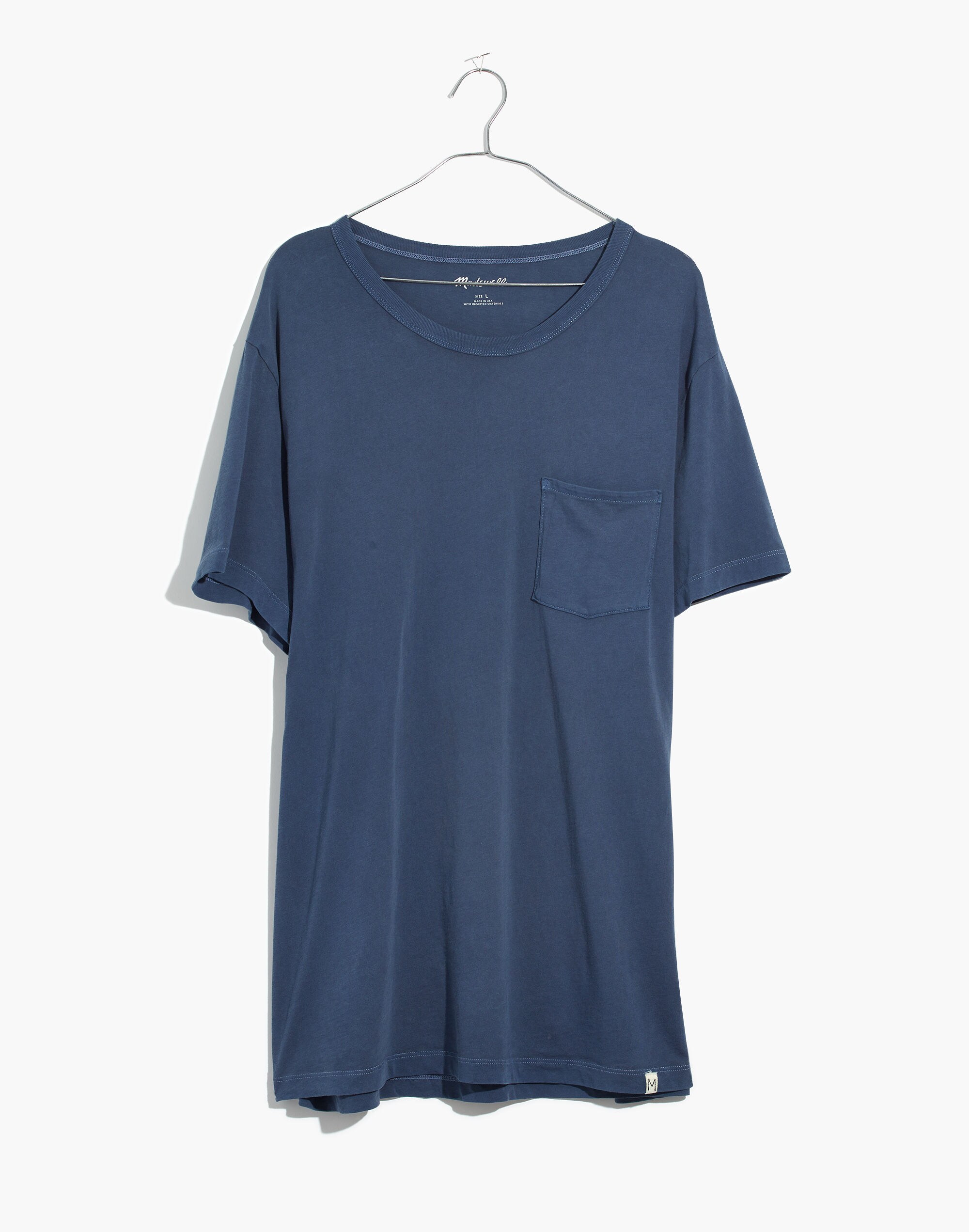 Garment-Dyed Allday Crewneck Pocket Tee