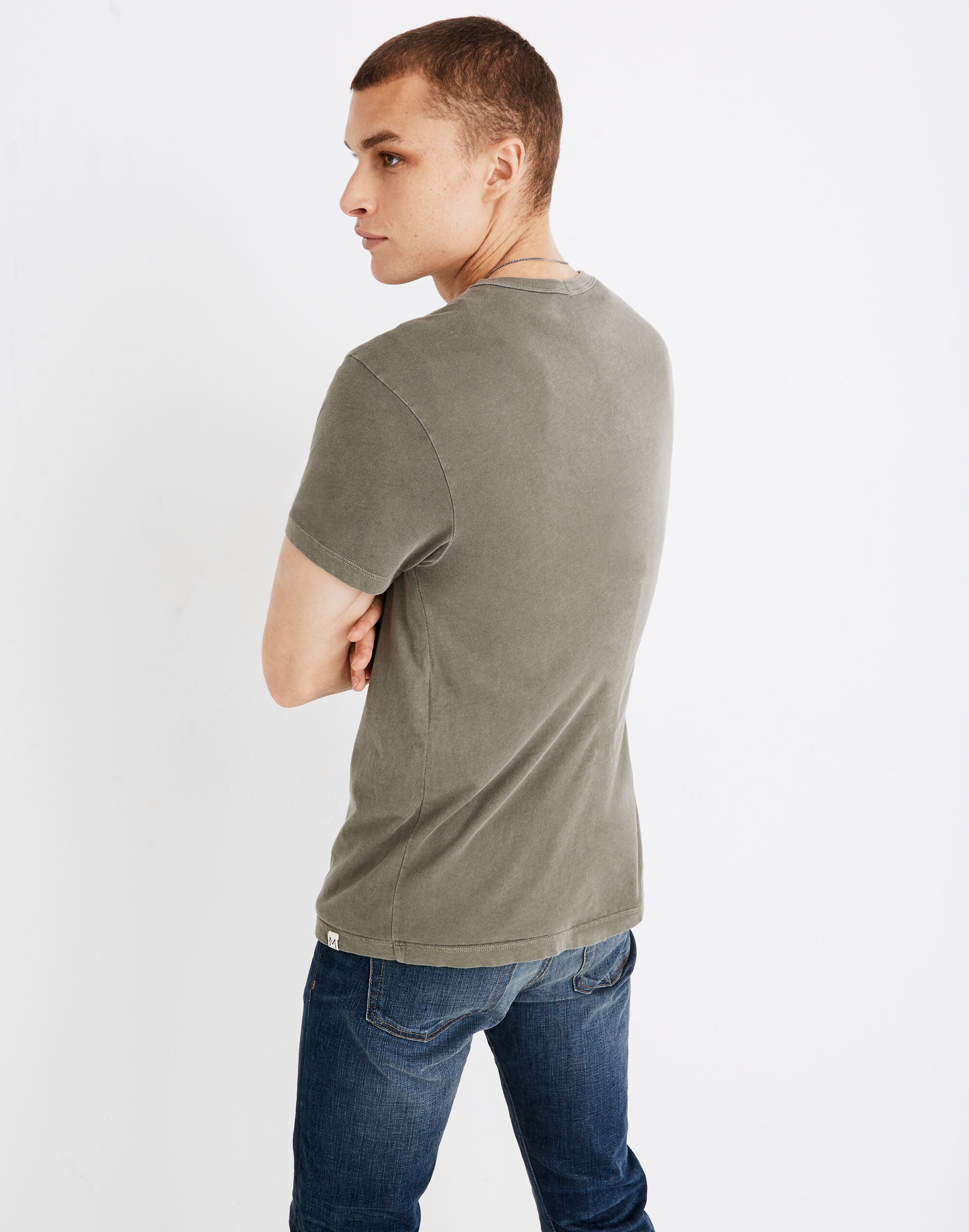 Garment-Dyed Allday Crewneck Pocket Tee