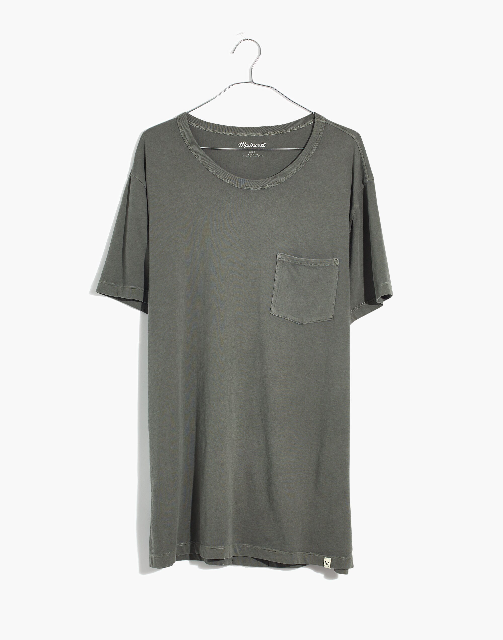 Garment-Dyed Allday Crewneck Pocket Tee